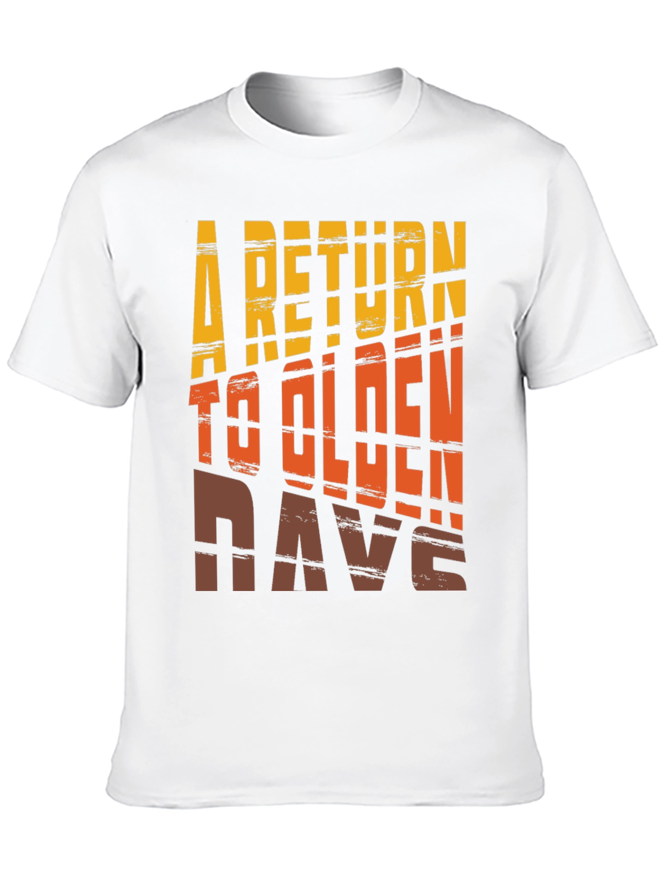 Black Retro 'A Return to Olden Days' Graphic Tee view 10