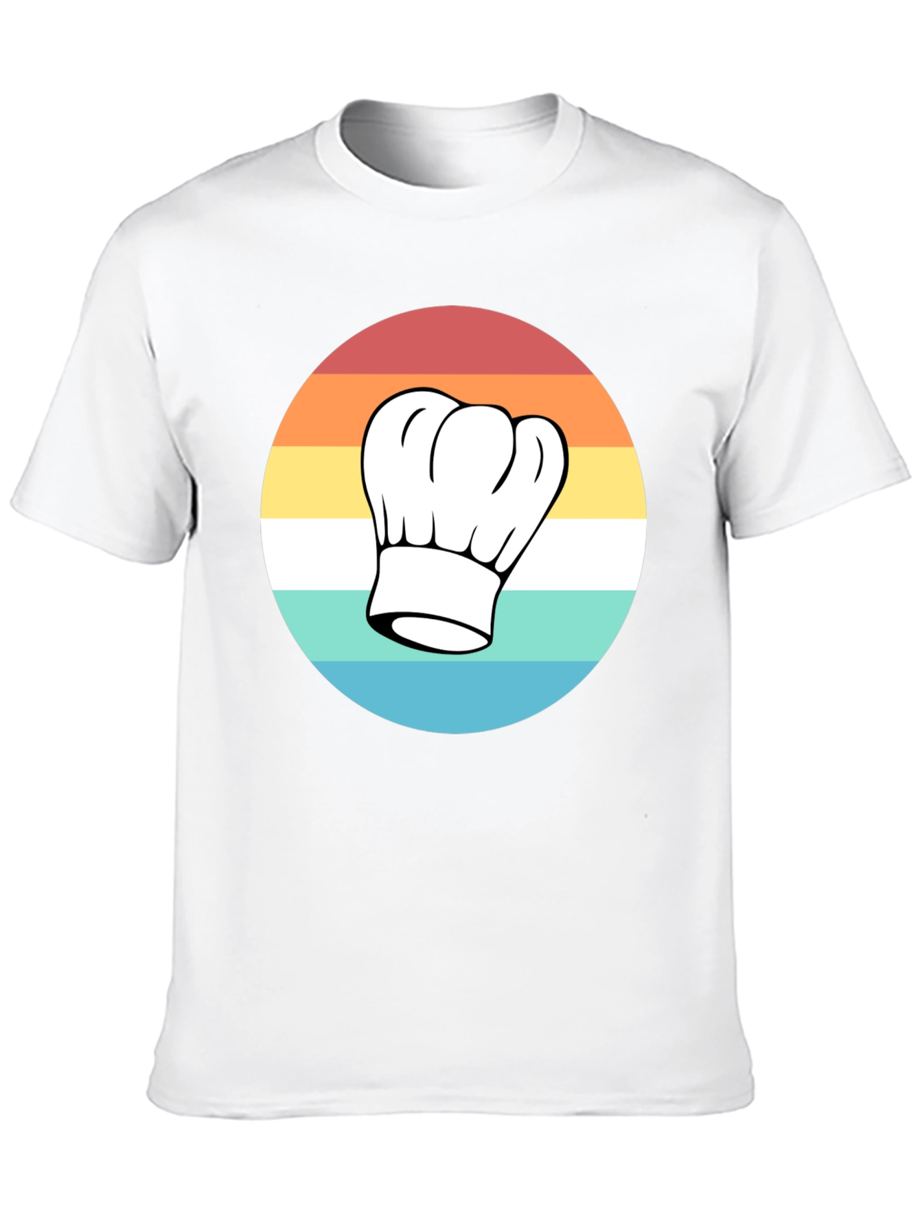 Black Retro Chef Hat T-Shirt - Classic Culinary Style view 10