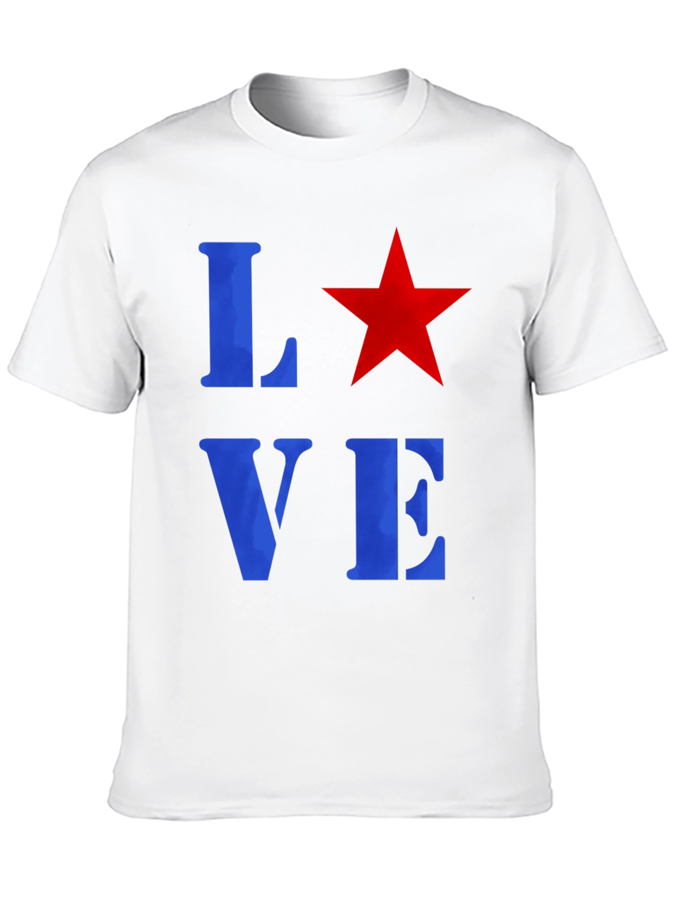 Black Love Star Graphic Tee - Casual Unisex T-Shirt view 10