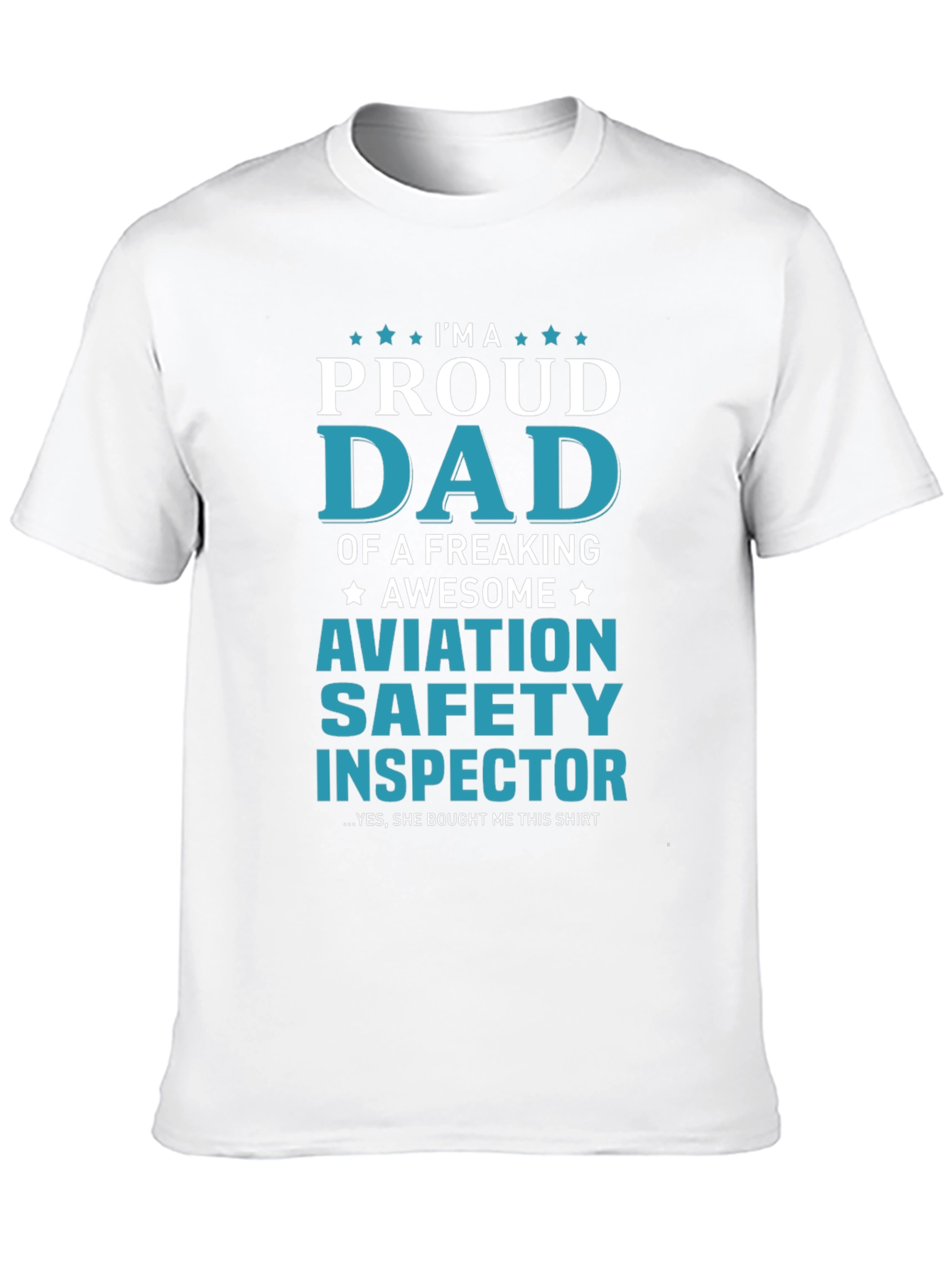 Black Proud Aviation Safety Inspector Dad Graphic T-Shirt view 10