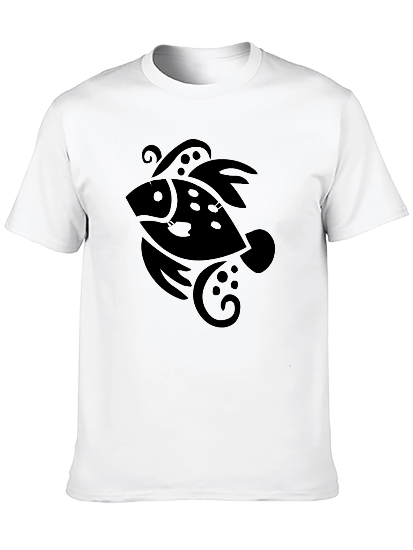 Black Black Fish Graphic Tee - Stylish & Unique Design view 10