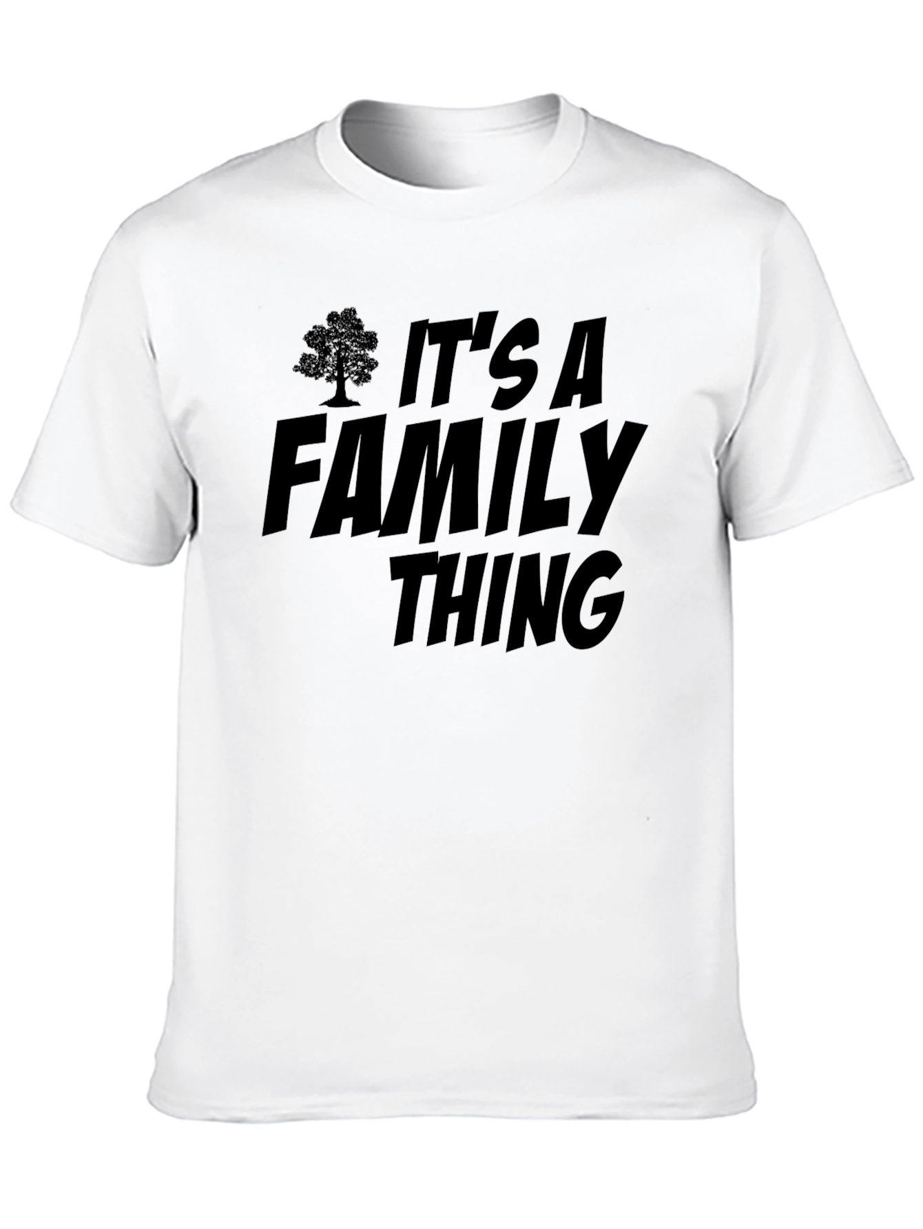 Black It's a Family Thing Black T-Shirt view 10