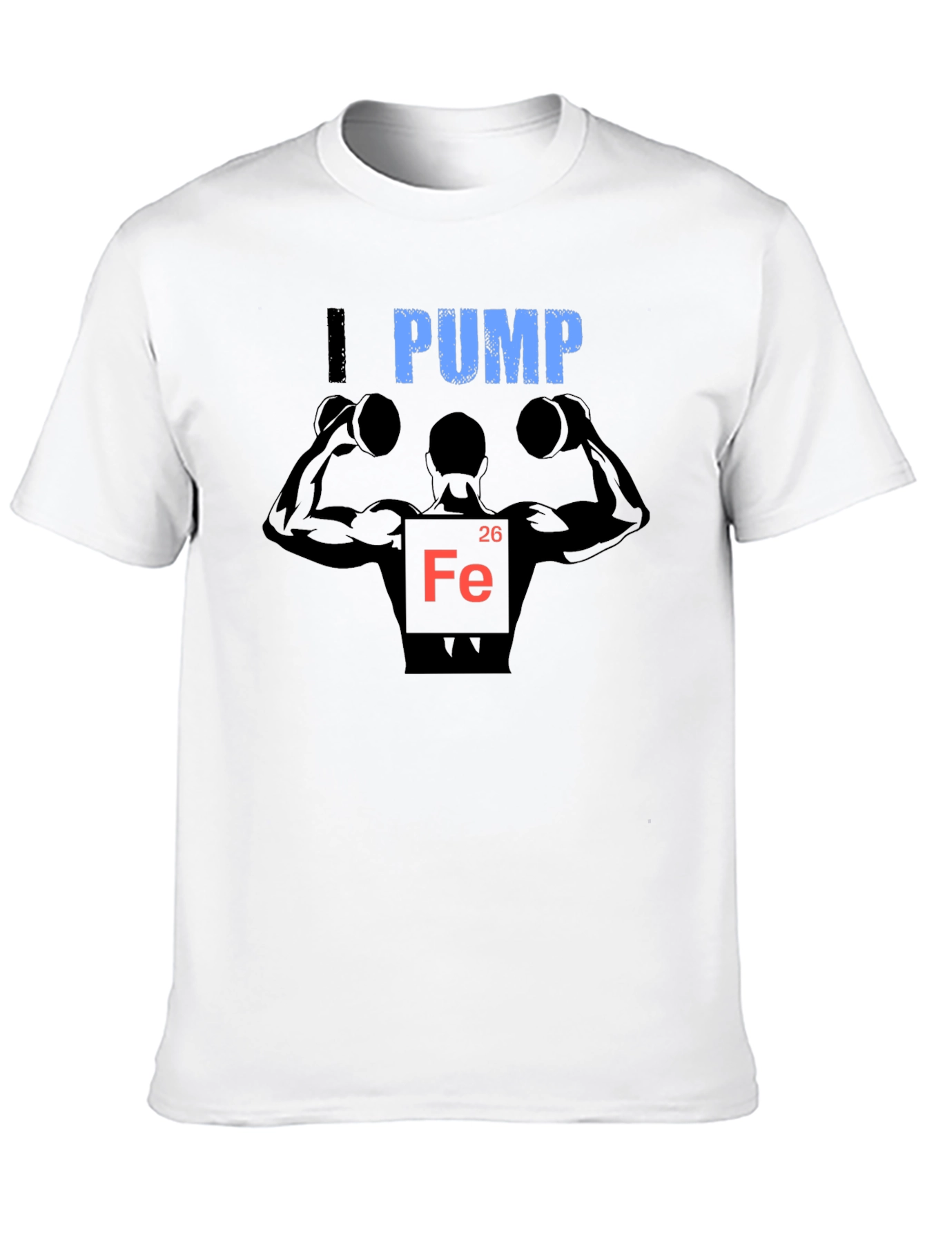 Black I Pump Iron T-Shirt - Bodybuilding Gym Workout Tee view 10