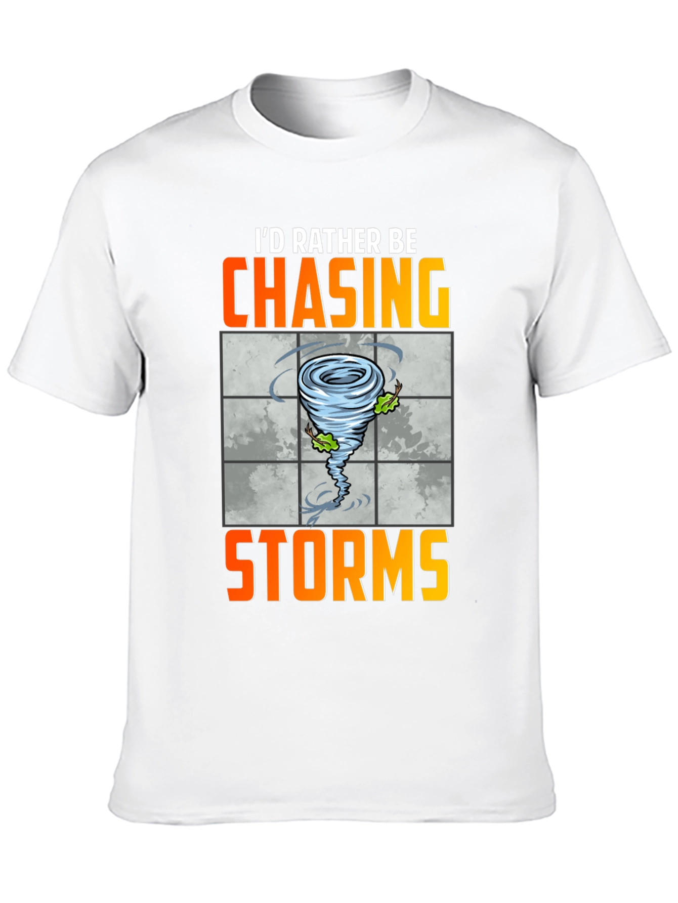 Black Chasing Storms Graphic Tee - Weather Enthusiast Shirt view 10