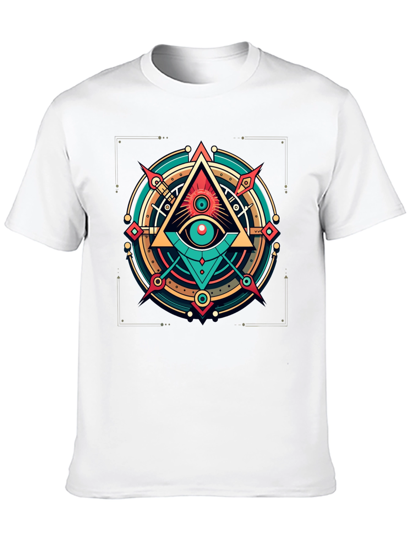 Black All Seeing Eye Graphic Tee - Modern Mystic Style view 10