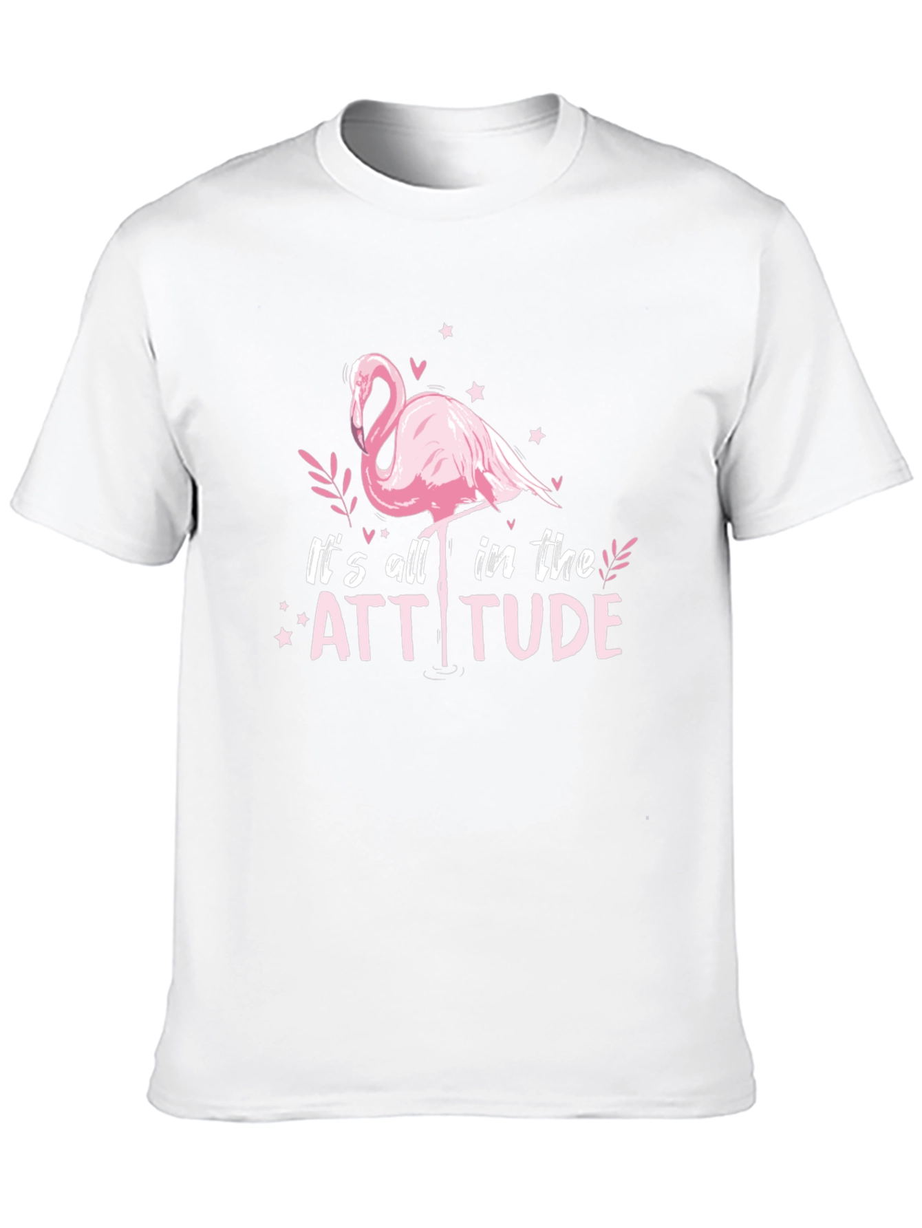Black Attitude Flamingo Graphic Tee view 10