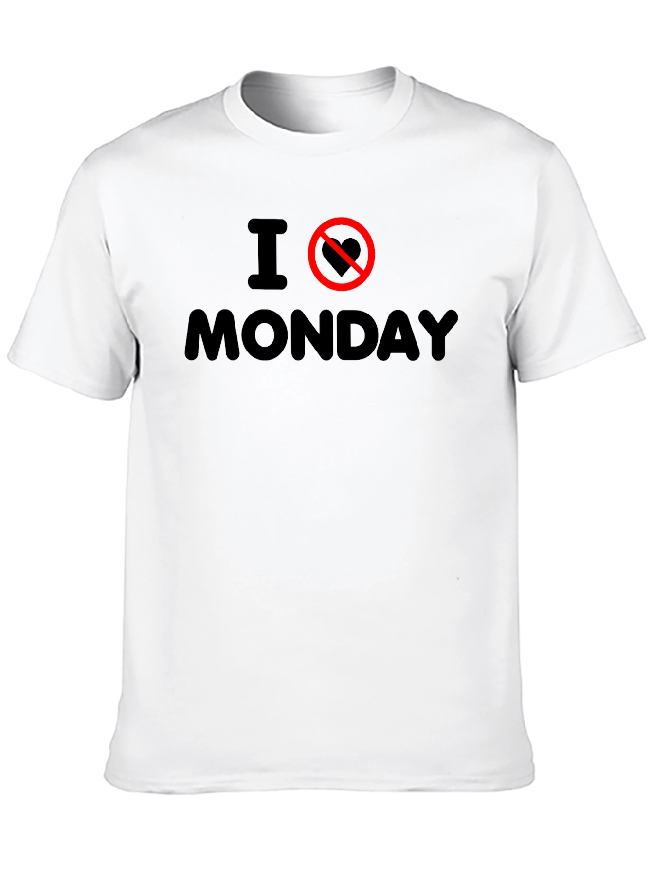Black I Hate Monday Graphic Tee - Anti-Monday T-Shirt view 10
