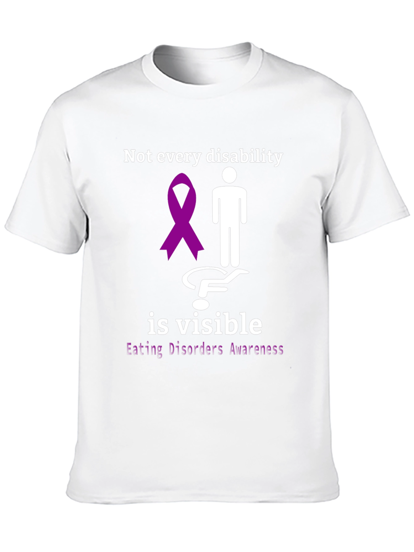 Black Invisible Disability Awareness T-Shirt view 10