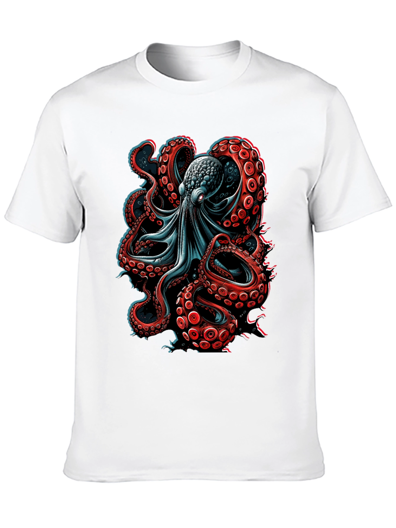 Black Octopus Graphic T-Shirt - Unique Design view 10