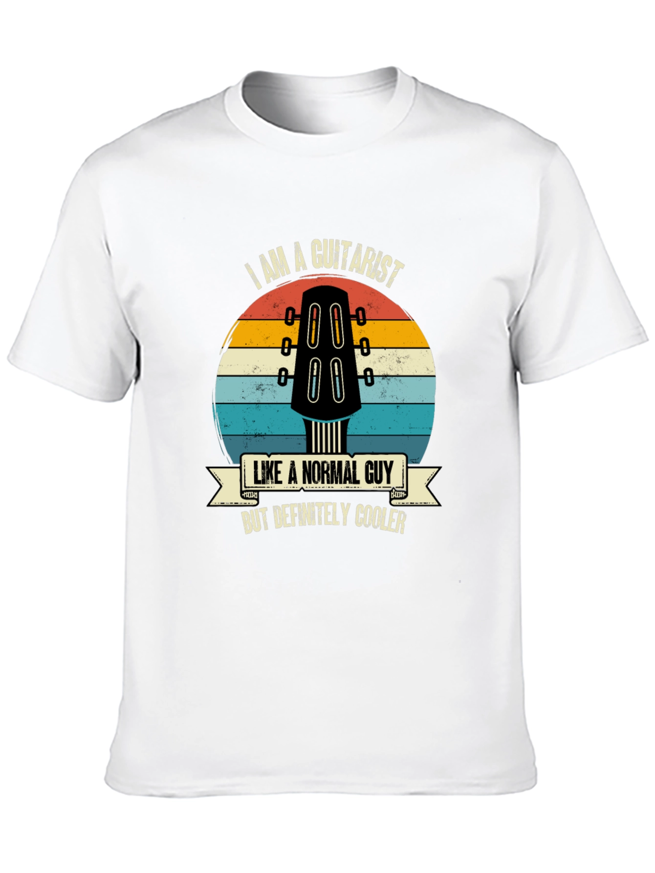 Black Guitarist T-Shirt: Like a Normal Guy, But Cooler! view 10