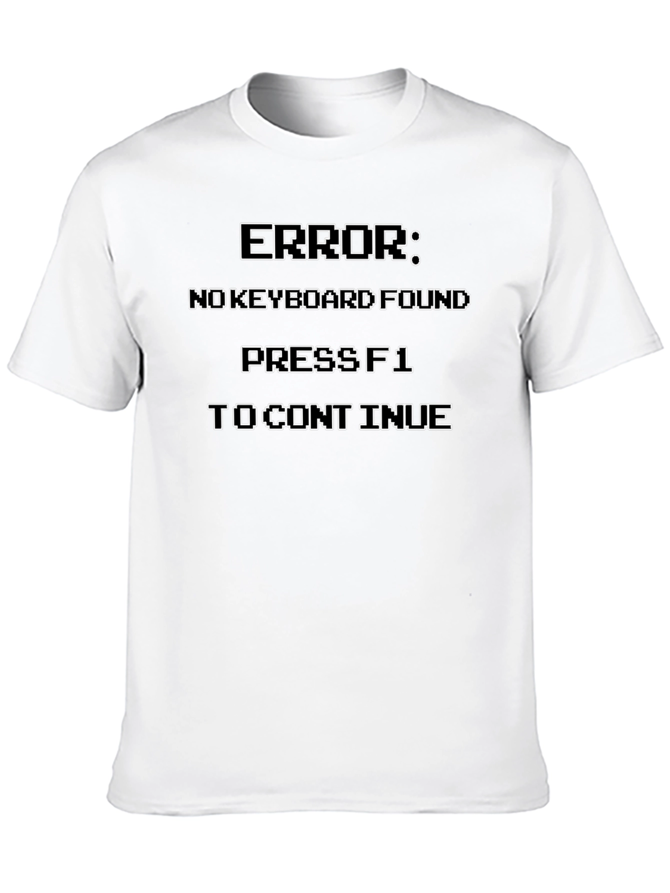 Black Funny Error Message T-Shirt view 10