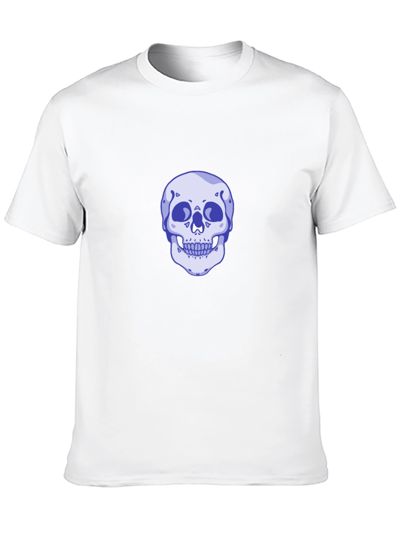 Black Skull Graphic Tee - Men's Casual Black T-Shirt view 10