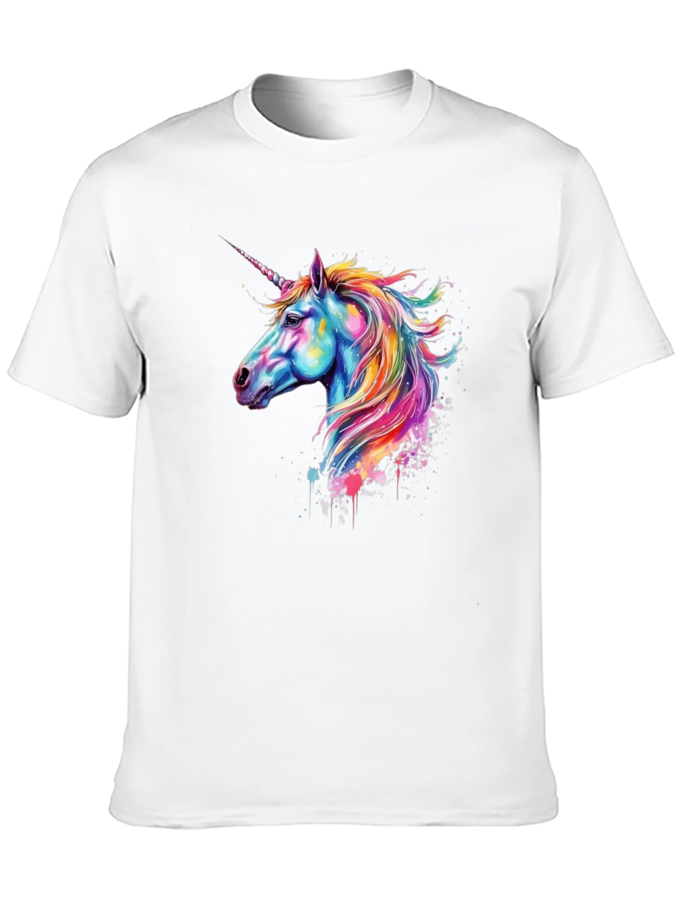 Black Unicorn Graphic Black T-Shirt view 10