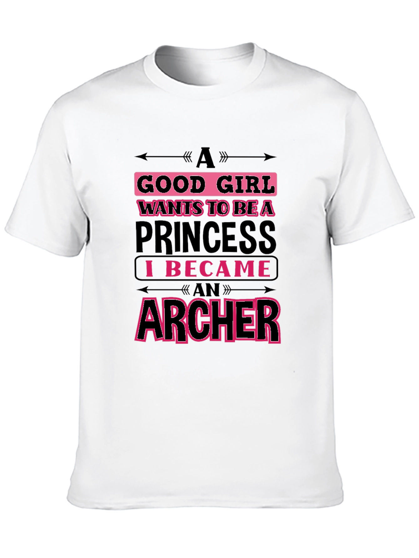Black Archer Princess Graphic T-Shirt - Funny Women's Tee view 10