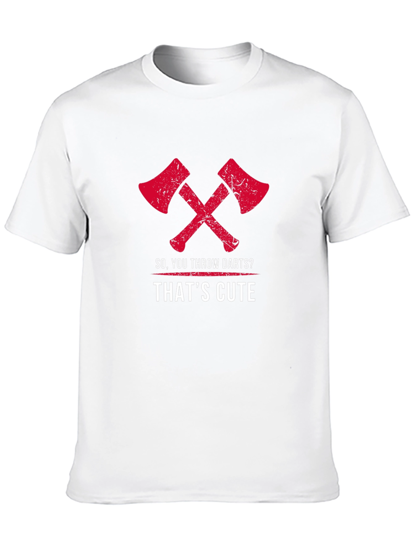 Black Axe Throwing Humor T-Shirt - 'So You Throw Darts?' view 10