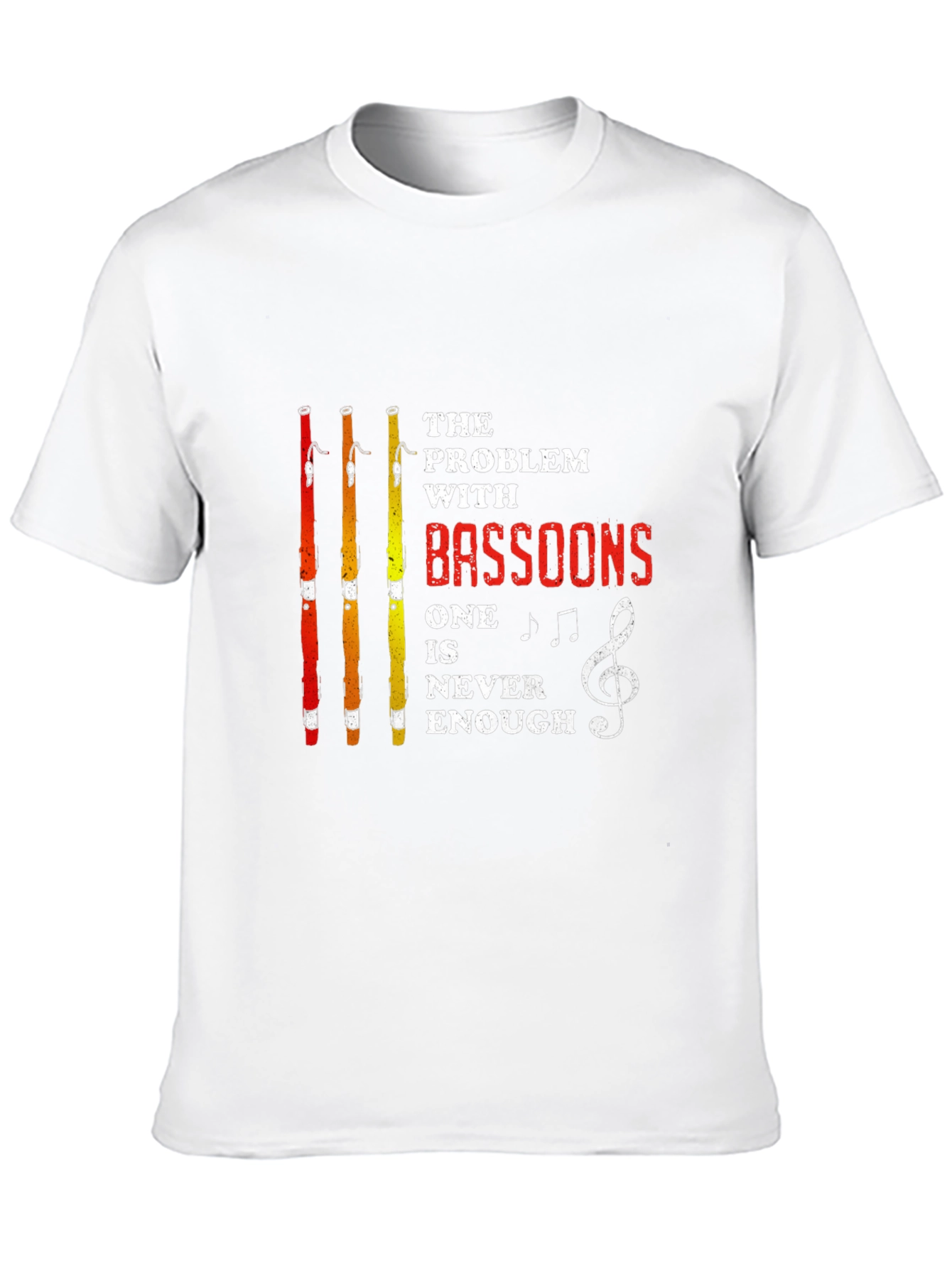 Black Bassoon Lover T-Shirt - Funny Music Band Tee view 10