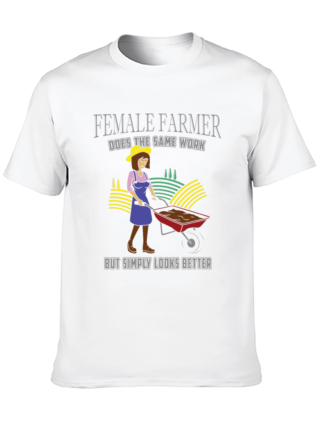 Black Female Farmer T-Shirt - Looks Better! view 10