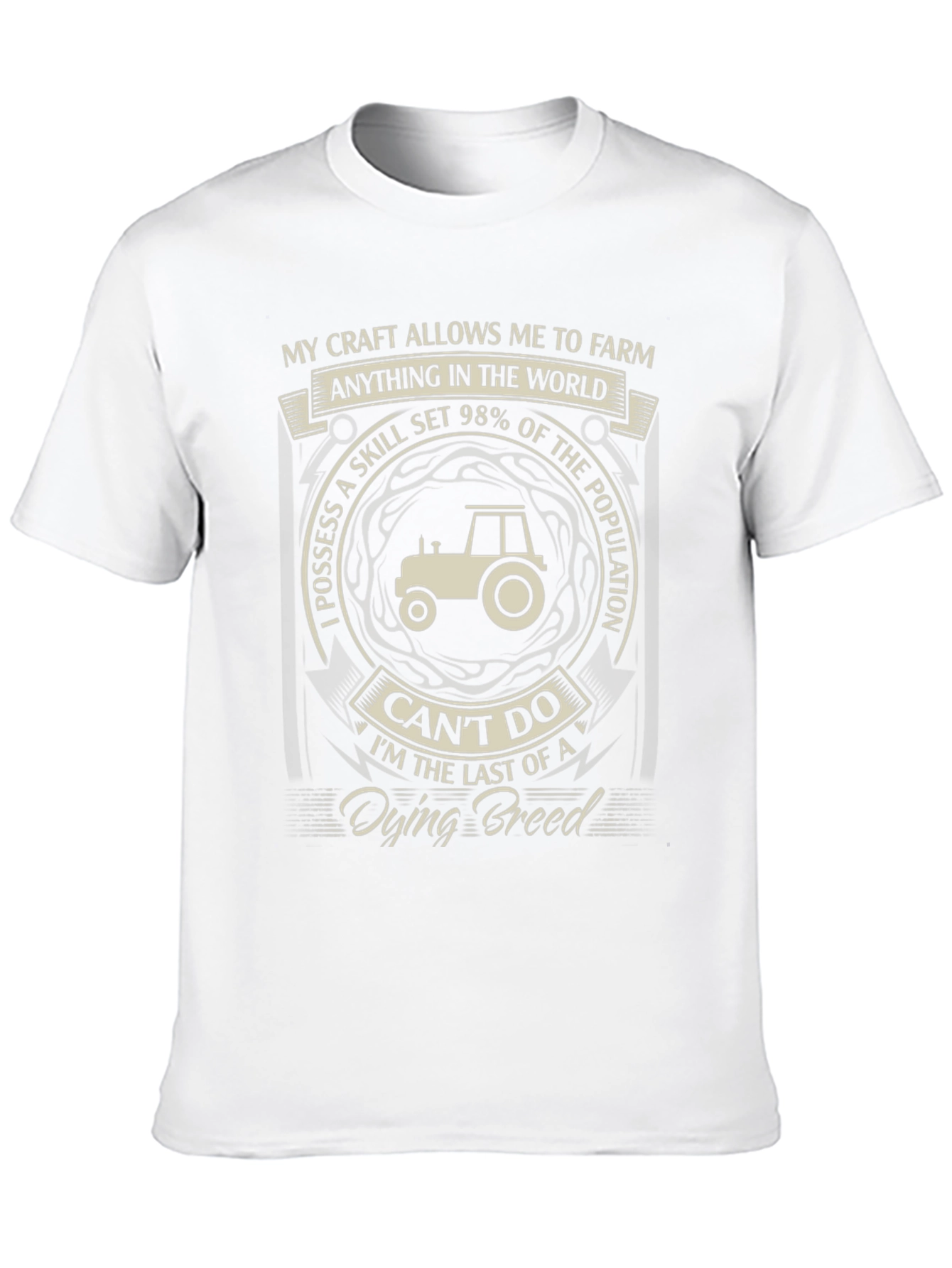 Black Farming T-Shirt: My Craft Allows Me To Farm view 10