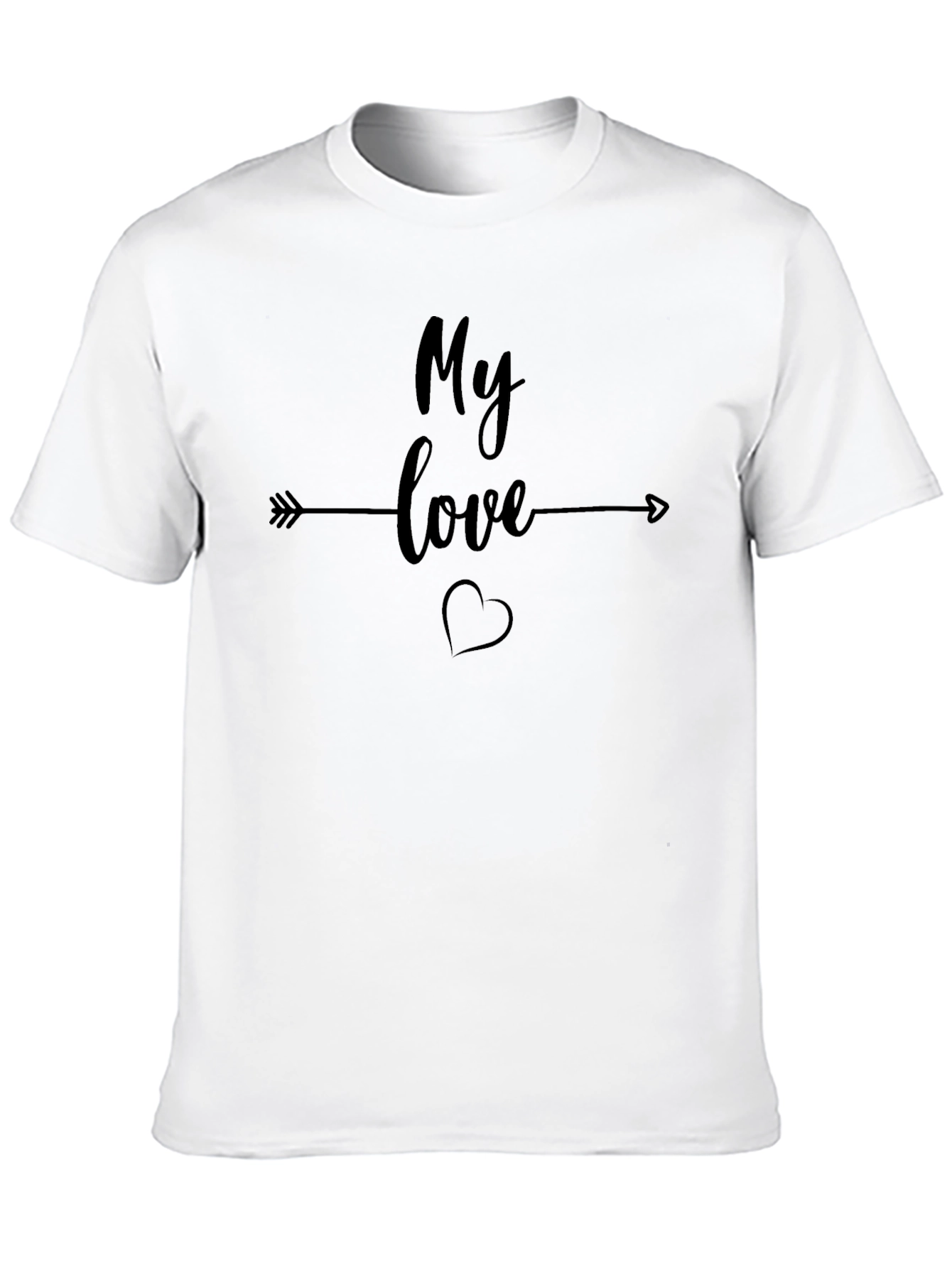 Black My Love Black Graphic Tee - Unisex view 10