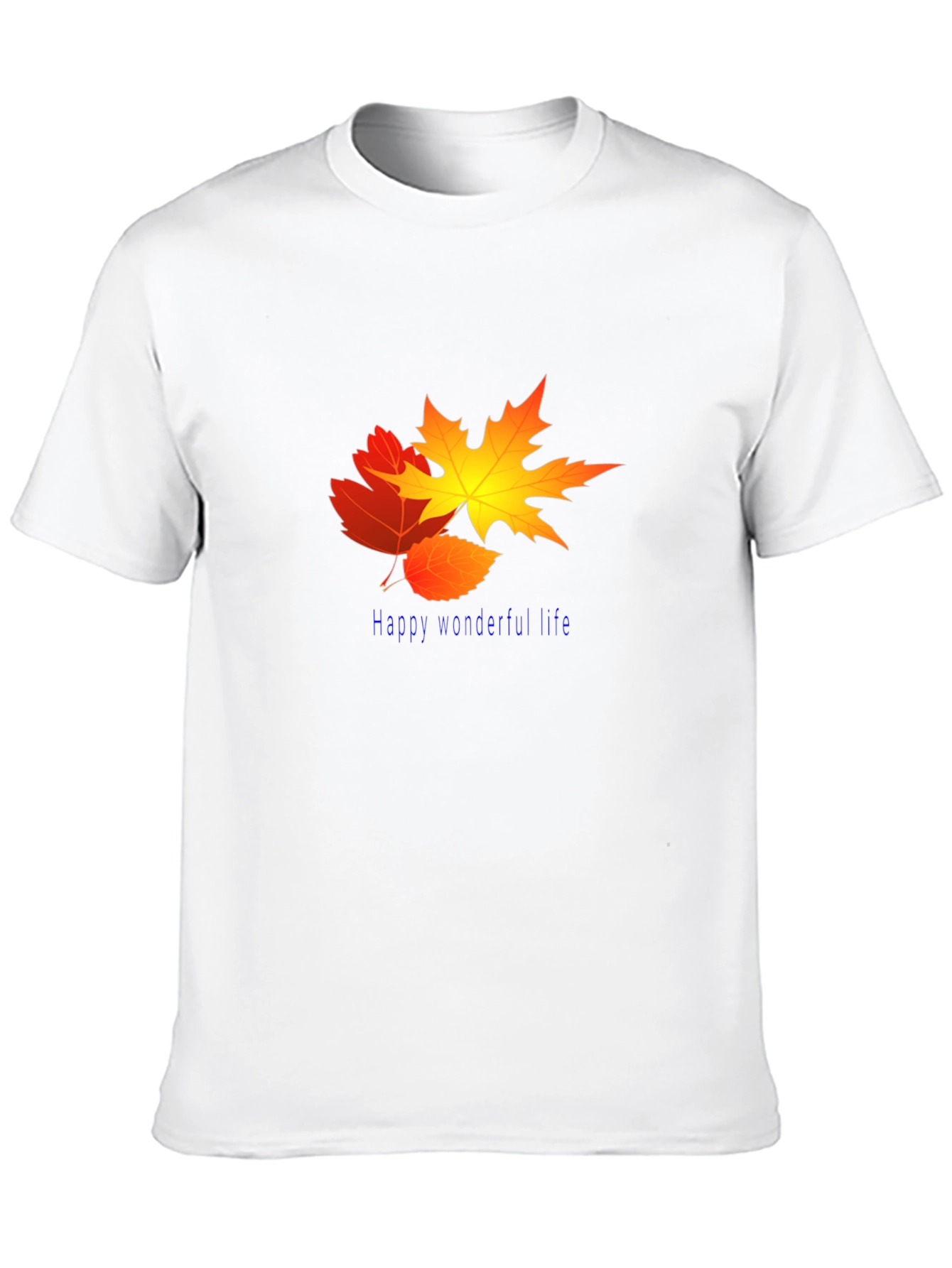 Black Fall Leaves Graphic Tee - Happy Wonderful Life view 10