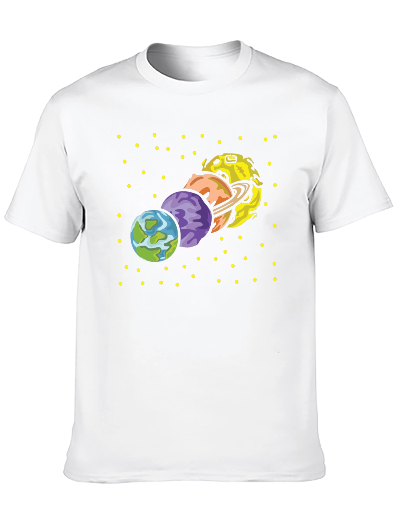 Black Planets Graphic T-Shirt - Space Design view 10