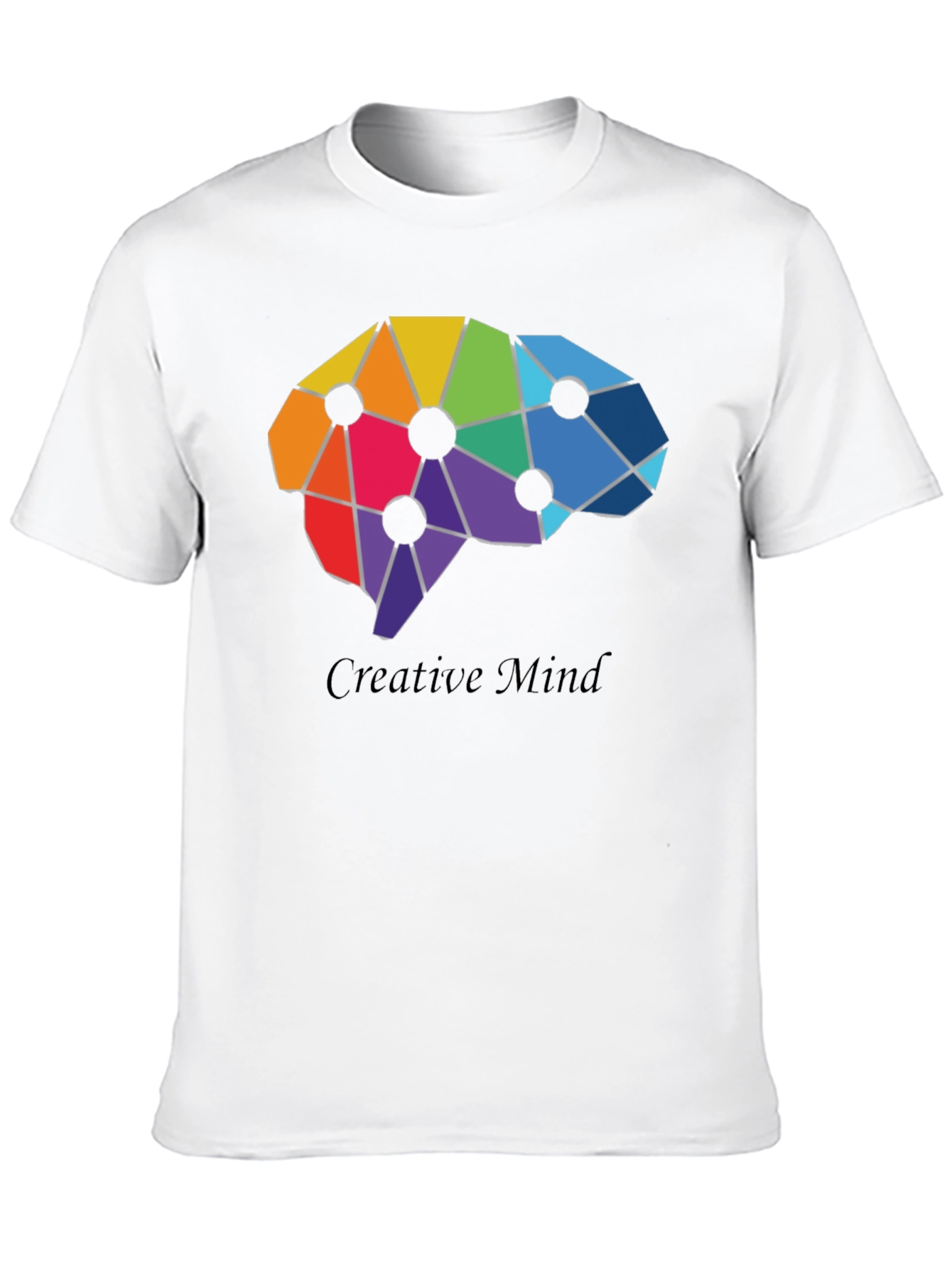 Black Creative Mind T-Shirt - Artistic Brain Design view 10