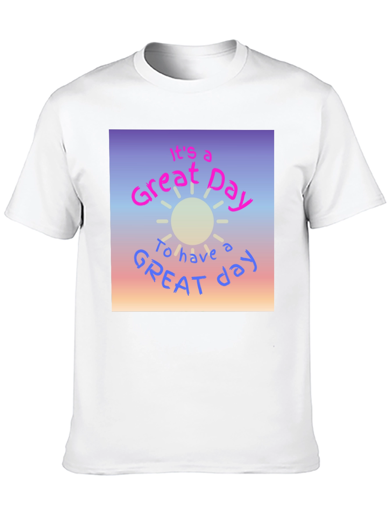 Black Great Day Graphic T-Shirt - Trendy Casual Tee view 10