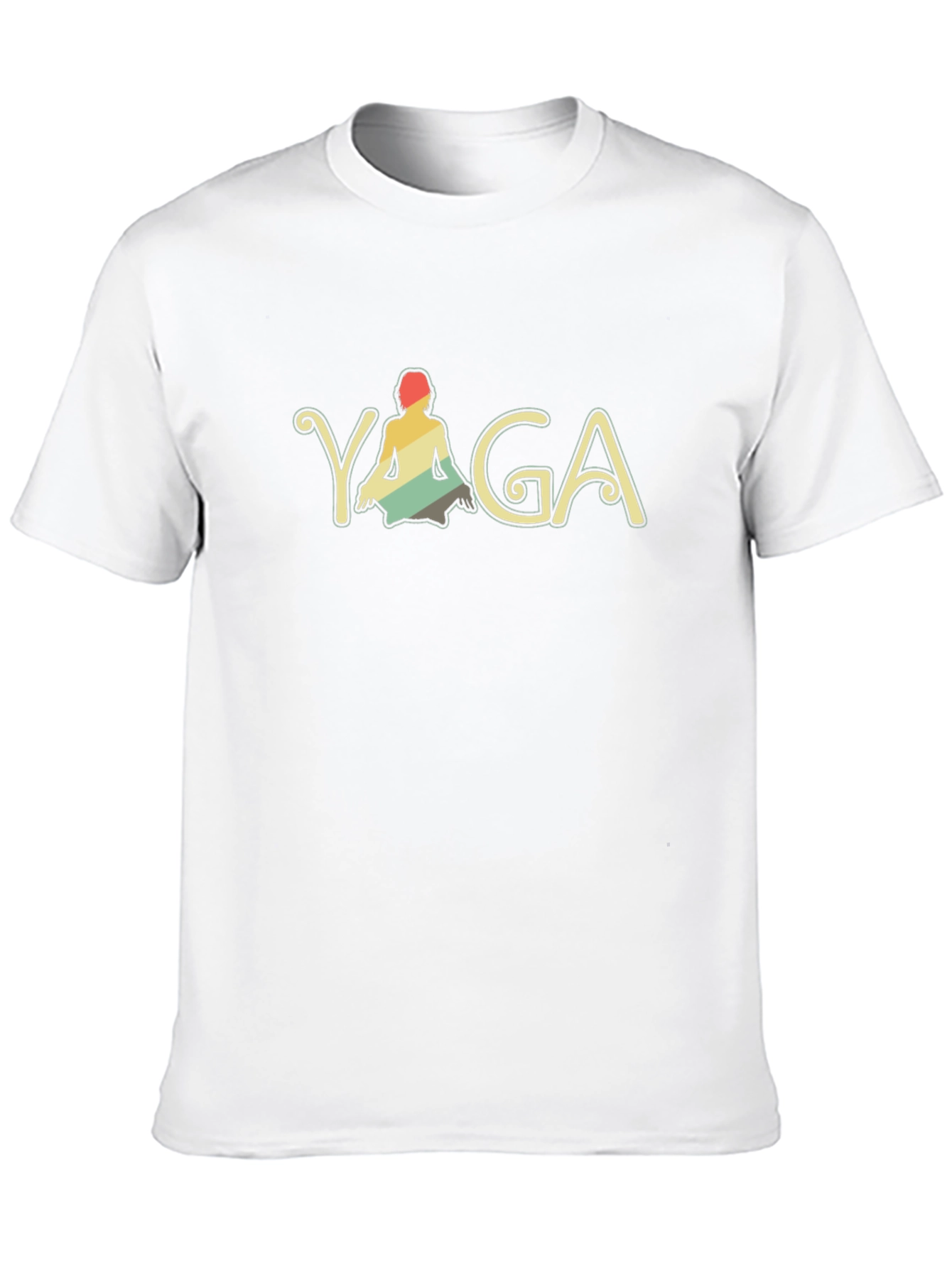 Black Yoga Pose Retro Graphic Tee - Black T-Shirt view 10