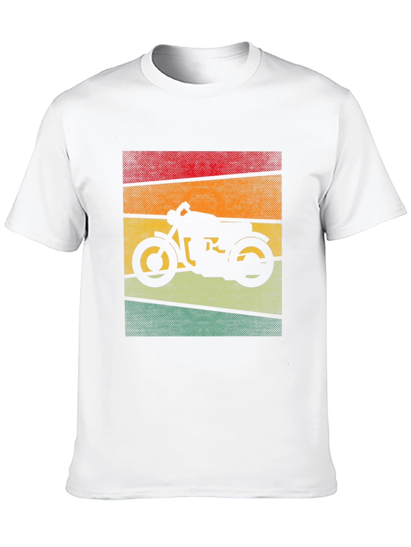 Black Retro Motorcycle Graphic T-Shirt - Vintage Style view 10