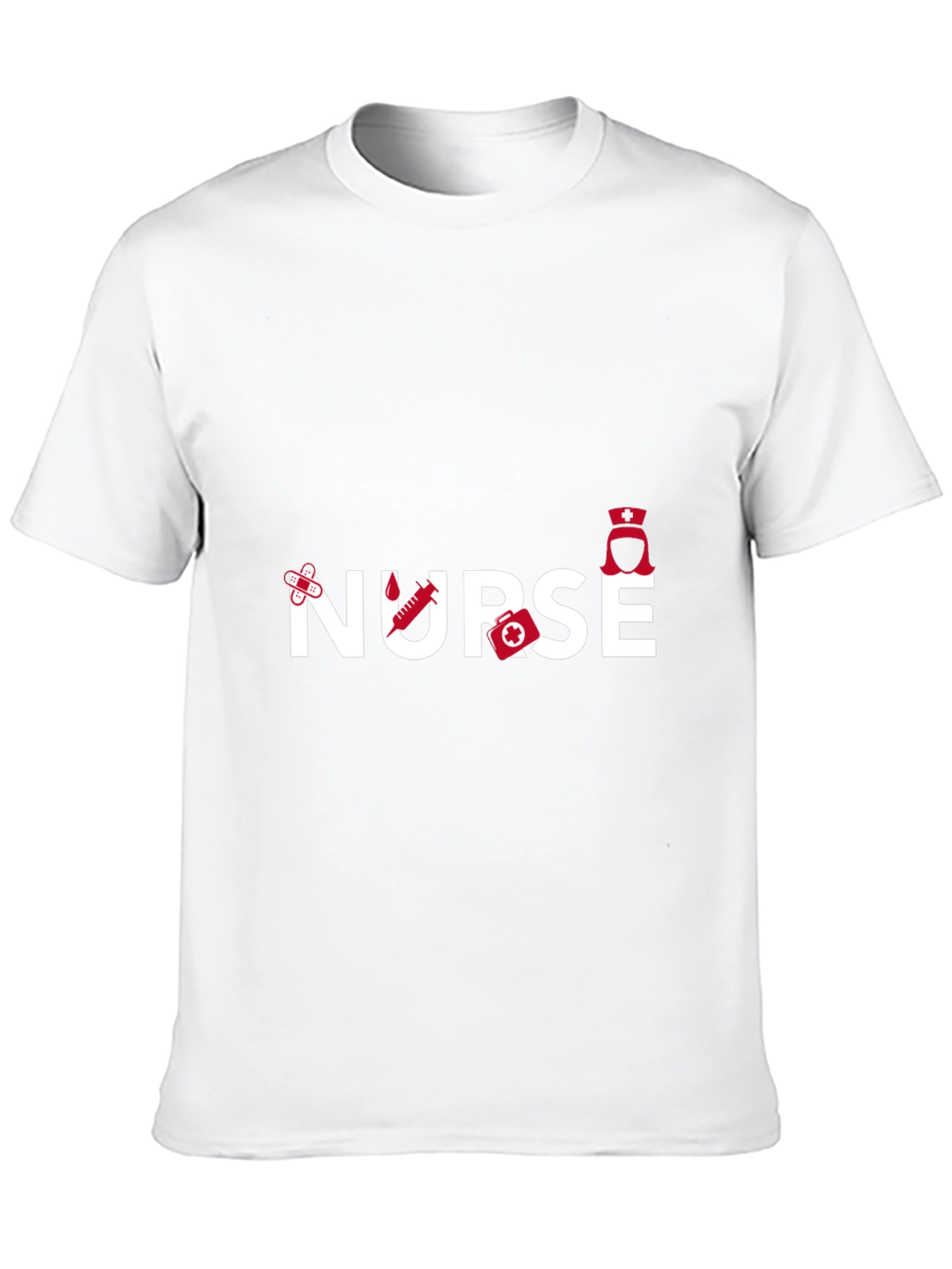 Black Nurse Graphic T-Shirt - Black, Medical Theme view 10