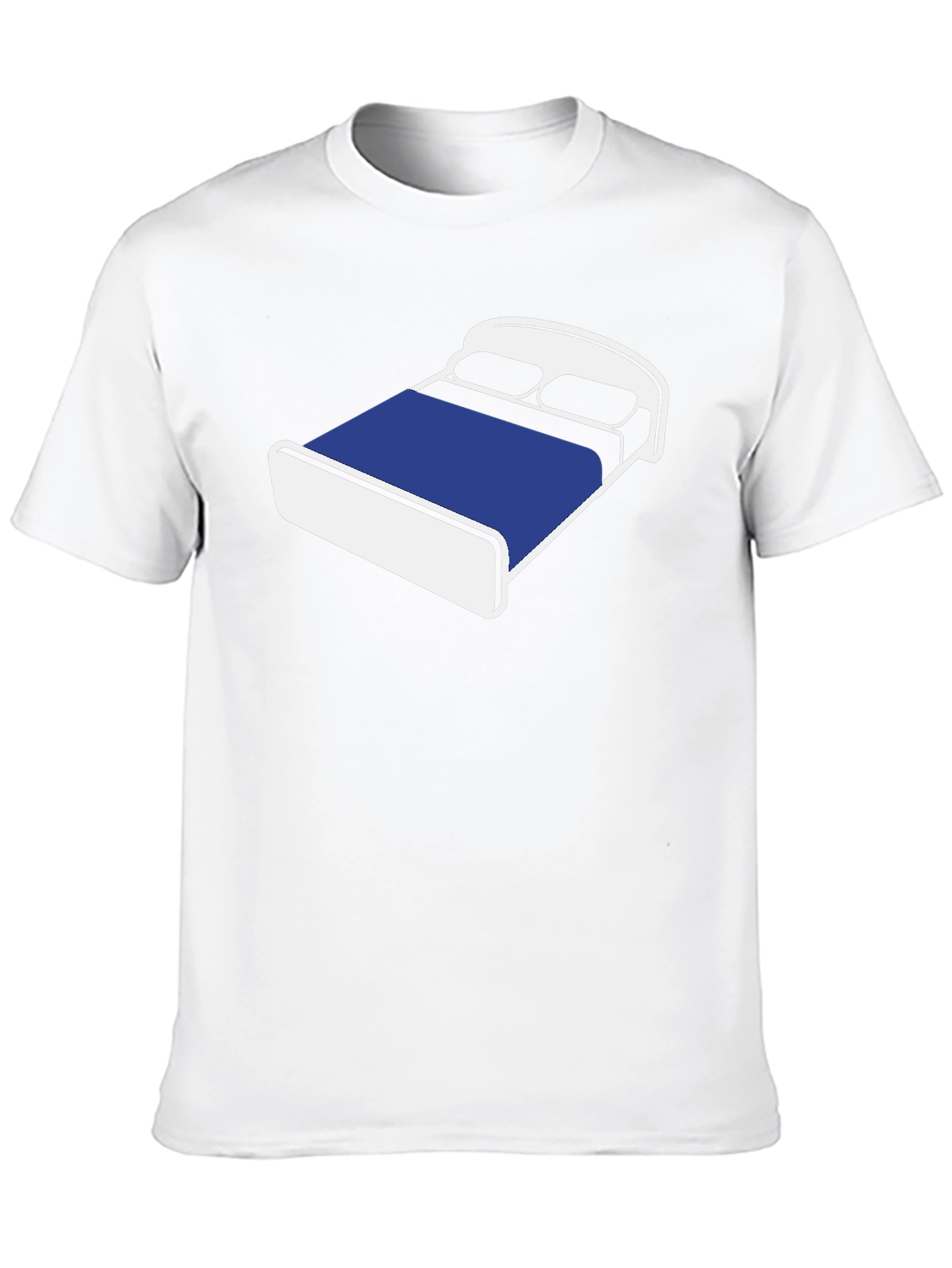 Black Novelty Bed Graphic T-Shirt - Comfortable Black Tee view 10