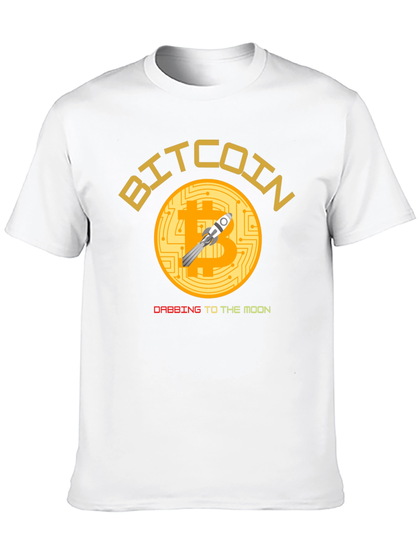 Black Bitcoin To The Moon Black T-Shirt view 10