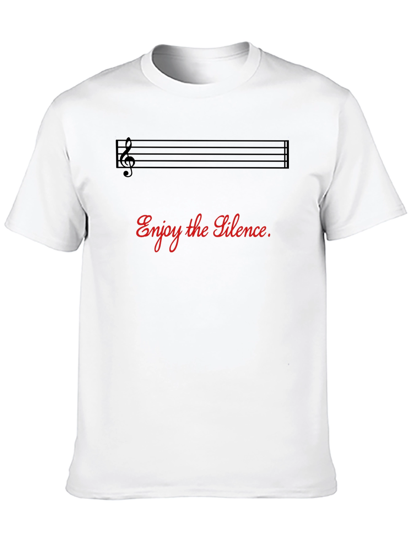 Black Enjoy The Silence Graphic Tee - Music Lover Shirt view 10