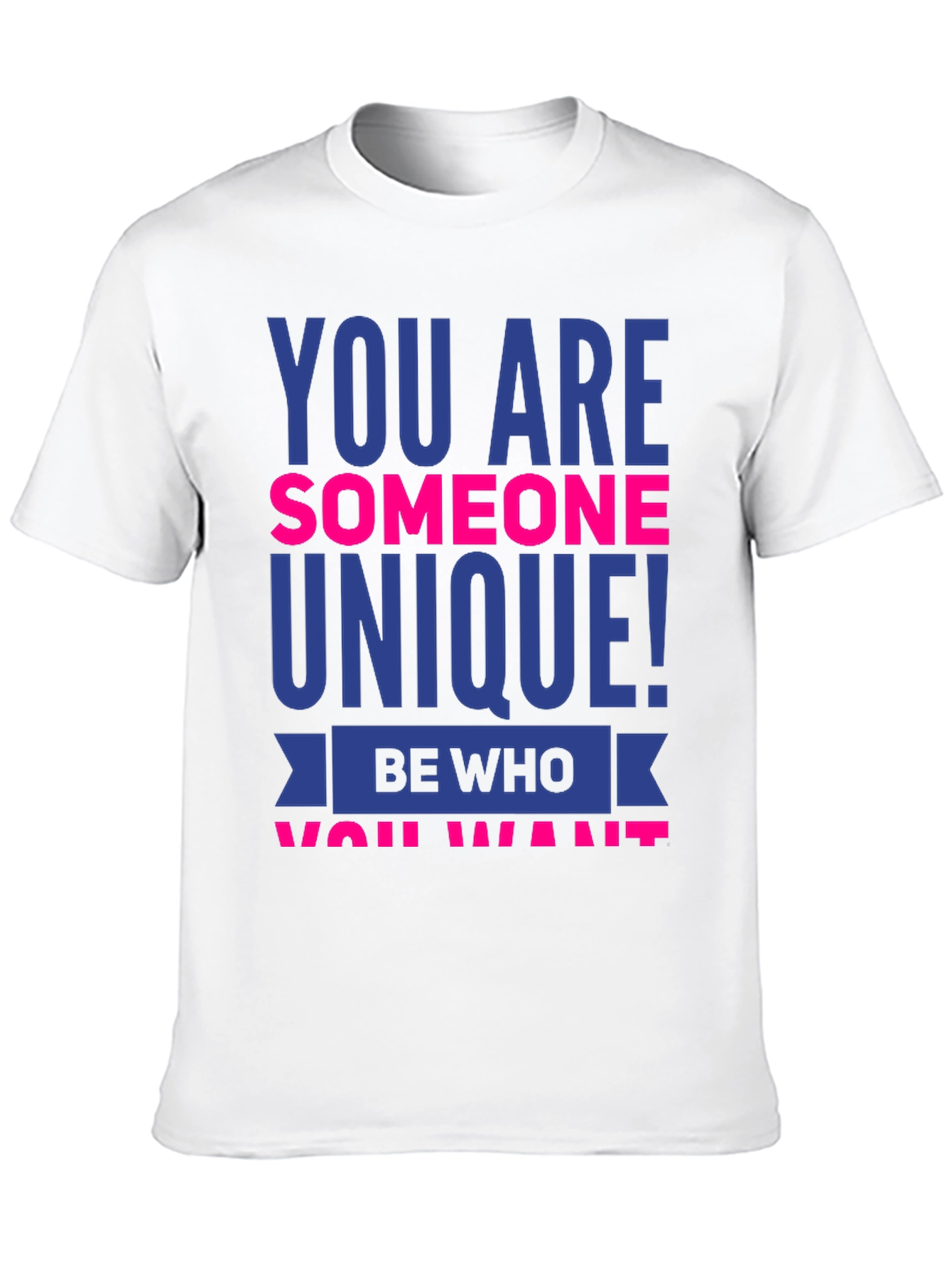 Black Unique Statement T-Shirt - Be Who You Want! view 10