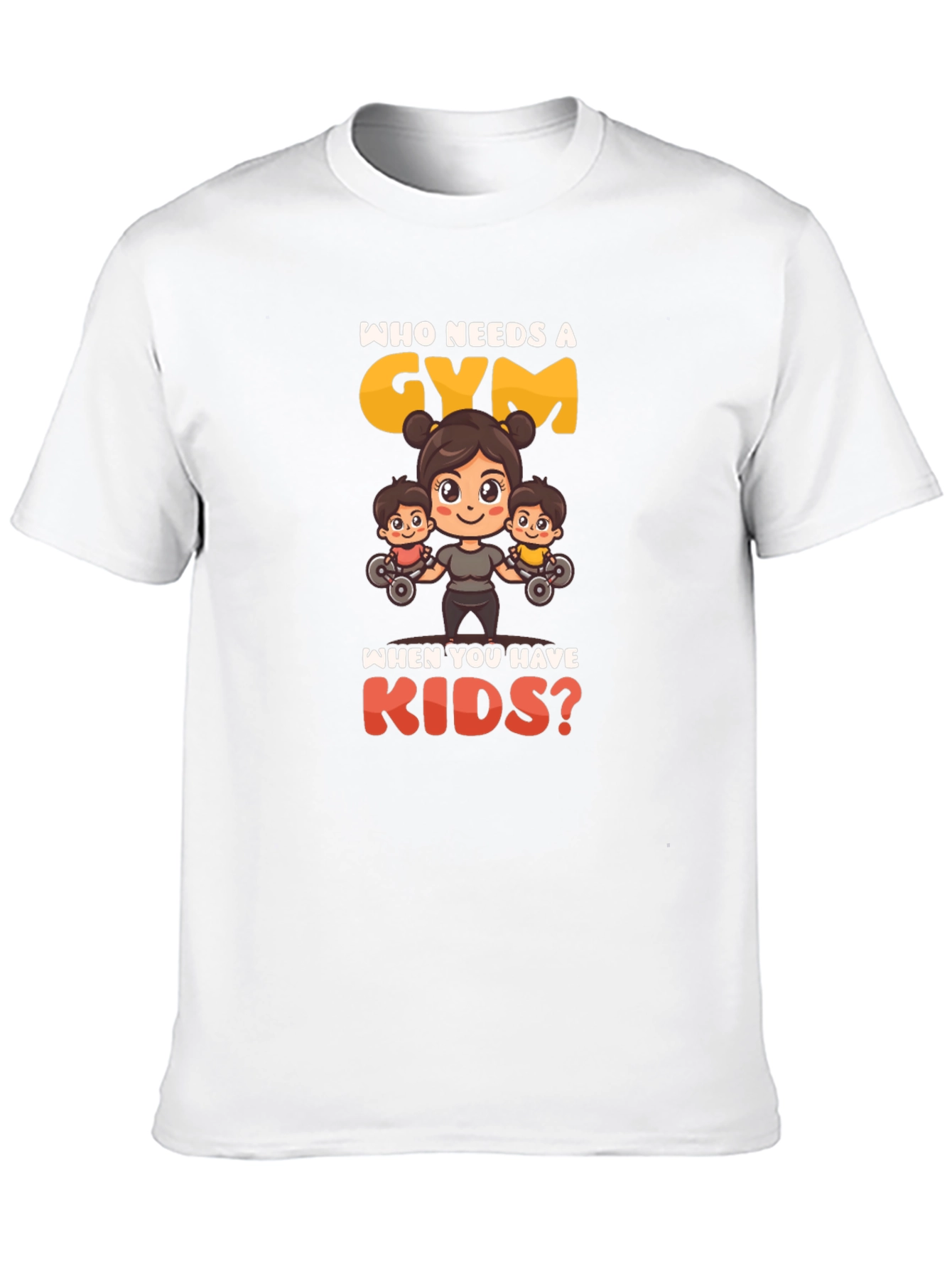 Black Who Needs a Gym? T-Shirt view 10