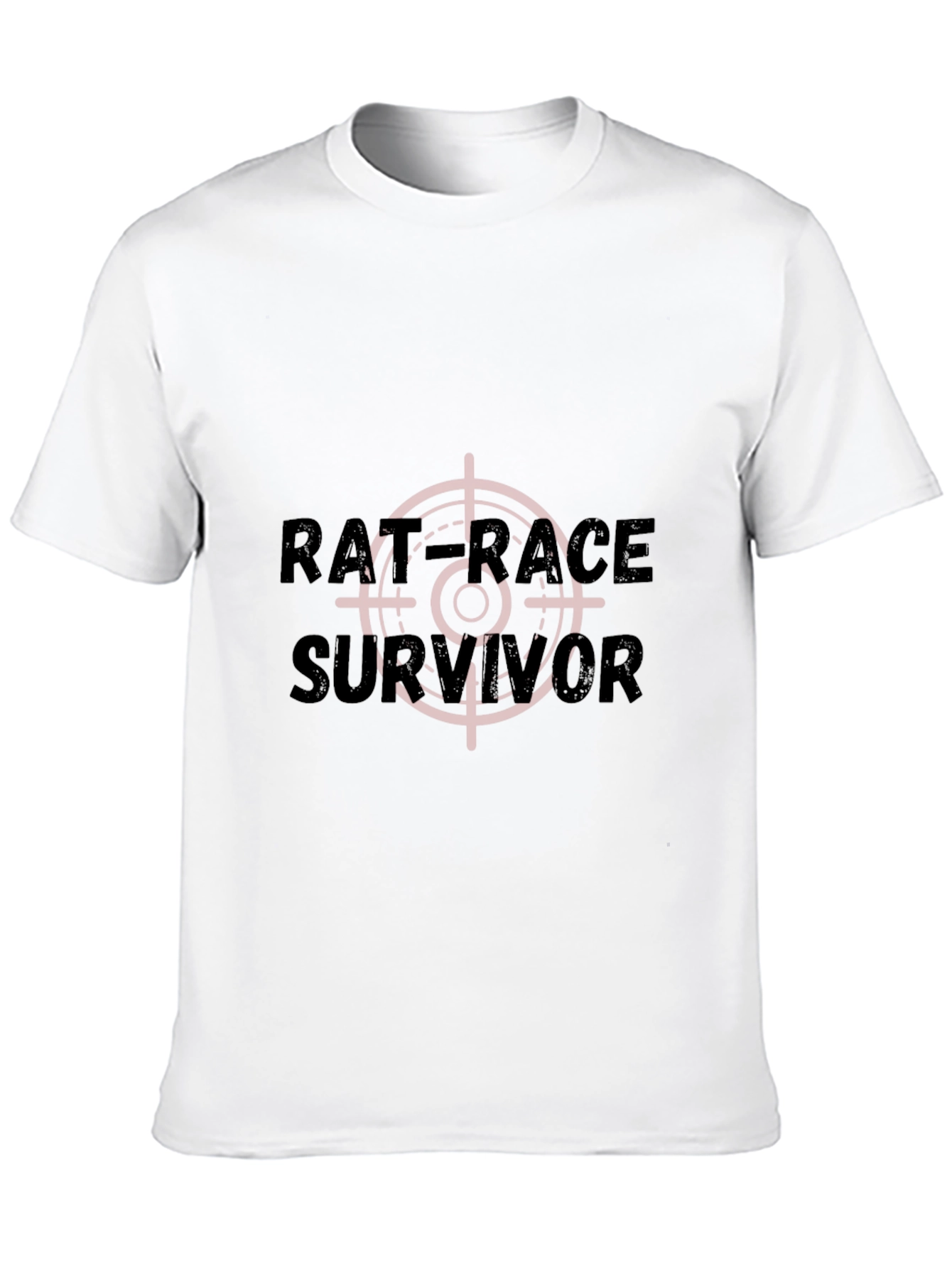 Black Rat Race Survivor Graphic T-Shirt - Black Crew Neck Tee view 10
