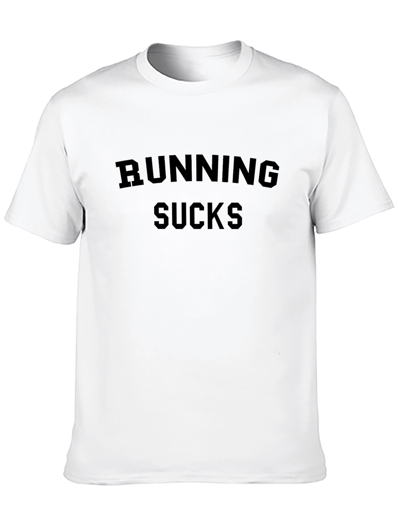 Black Running Sucks Graphic Tee - Black Cotton view 10