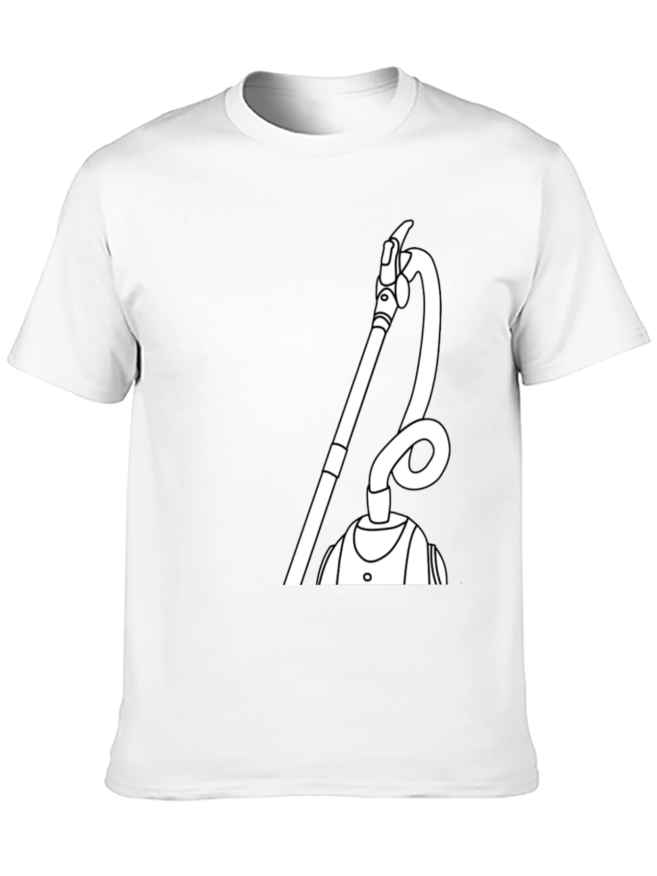 Black Funny Vacuum T-Shirt - Unique Graphic Tee view 10