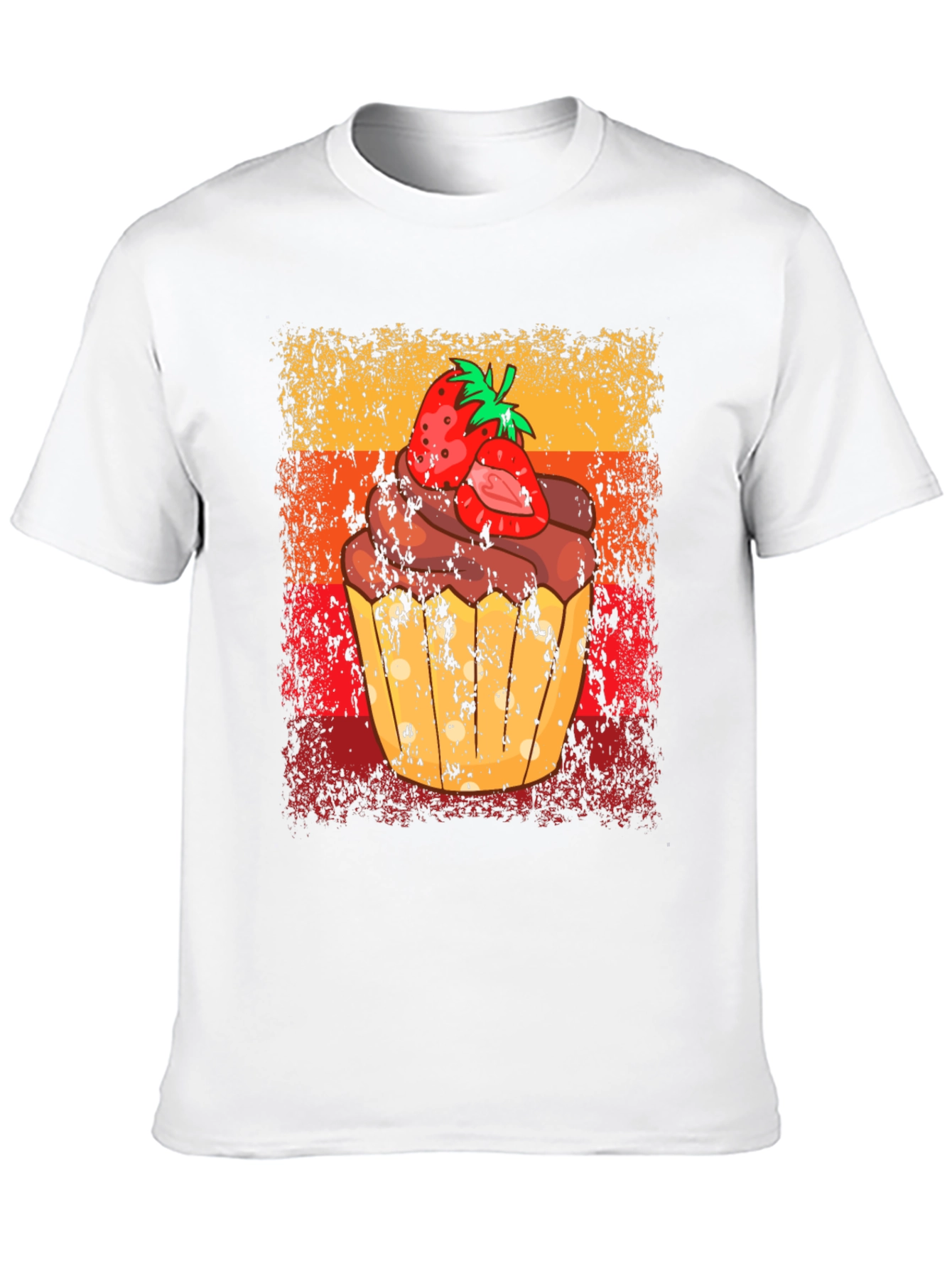 Black Strawberry Cupcake Graphic Tee - Sweet Treat Shirt view 10