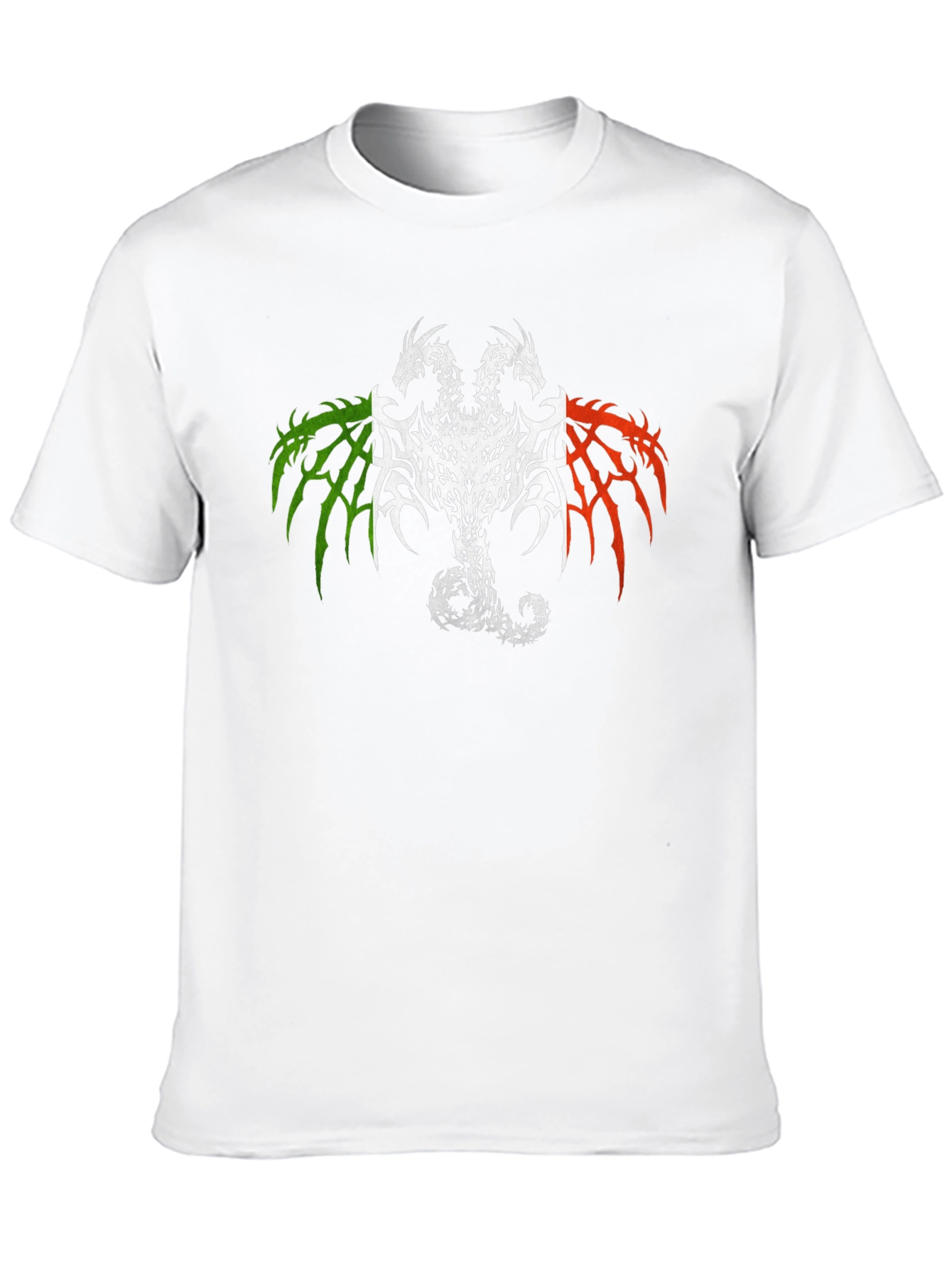 Black Two Headed Dragon Graphic Tee - Black view 10