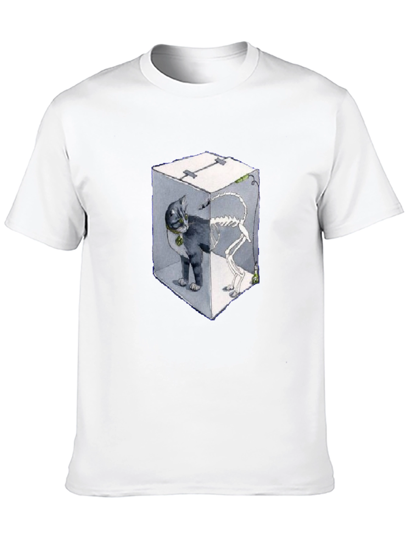 Black Schrödinger's Cat T-Shirt view 10