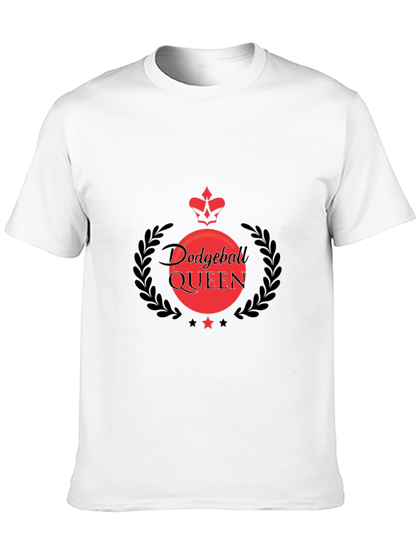 Black Dodgeball Queen Black T-Shirt view 10