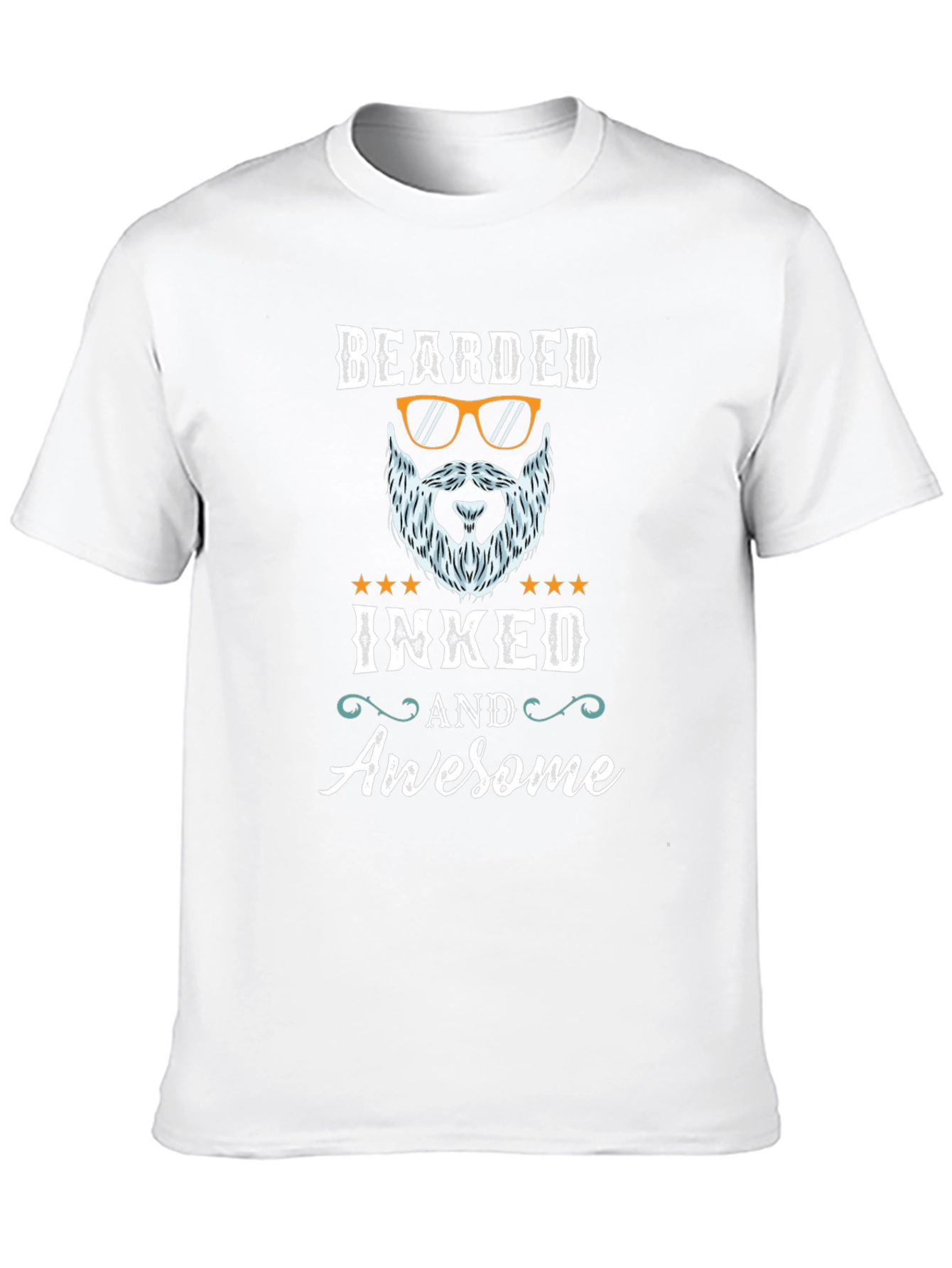 Bearded Inked Awesome Graphic Tee - 10