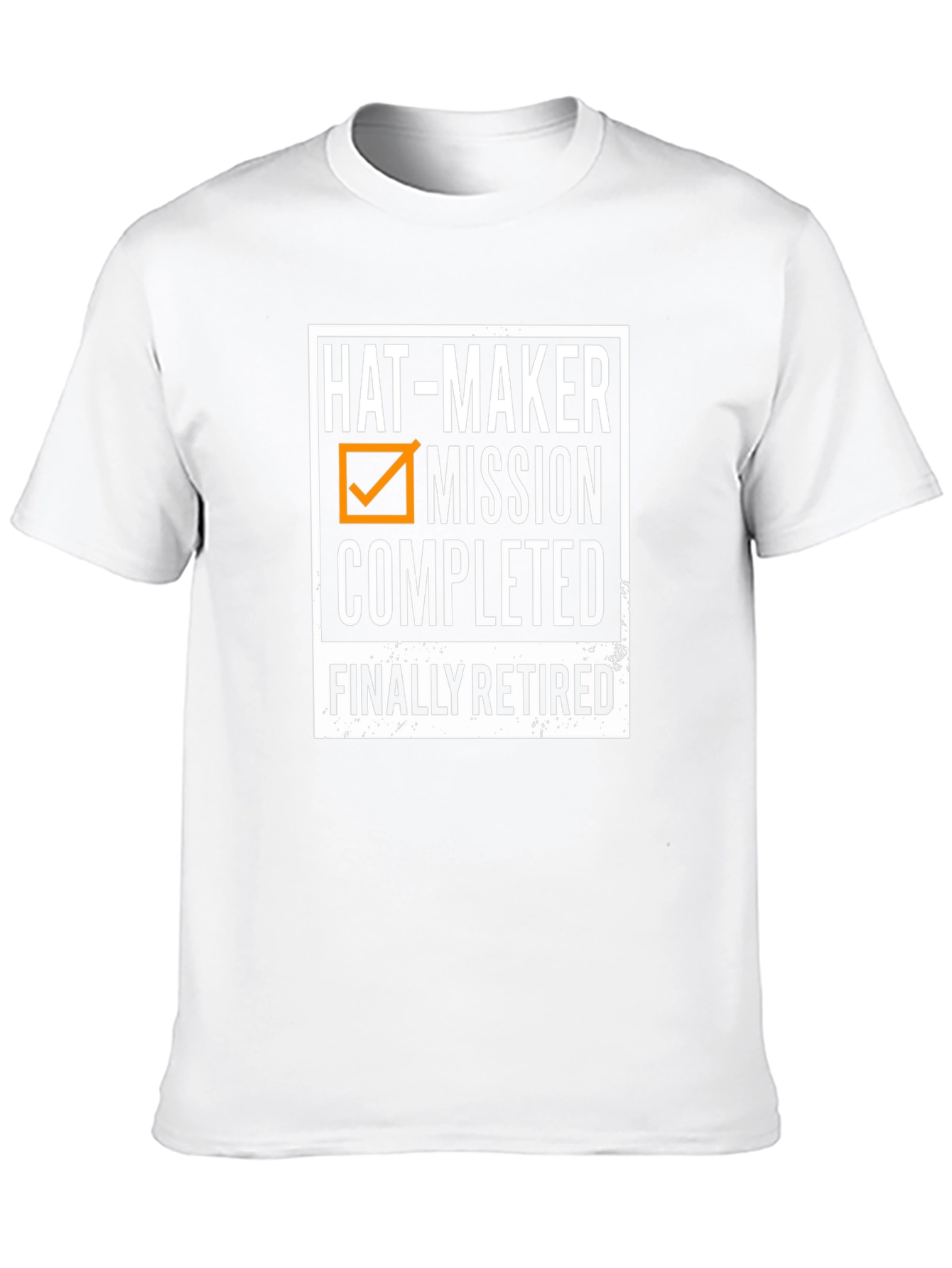 Black Hat-Maker Mission Completed Retirement T-Shirt view 10