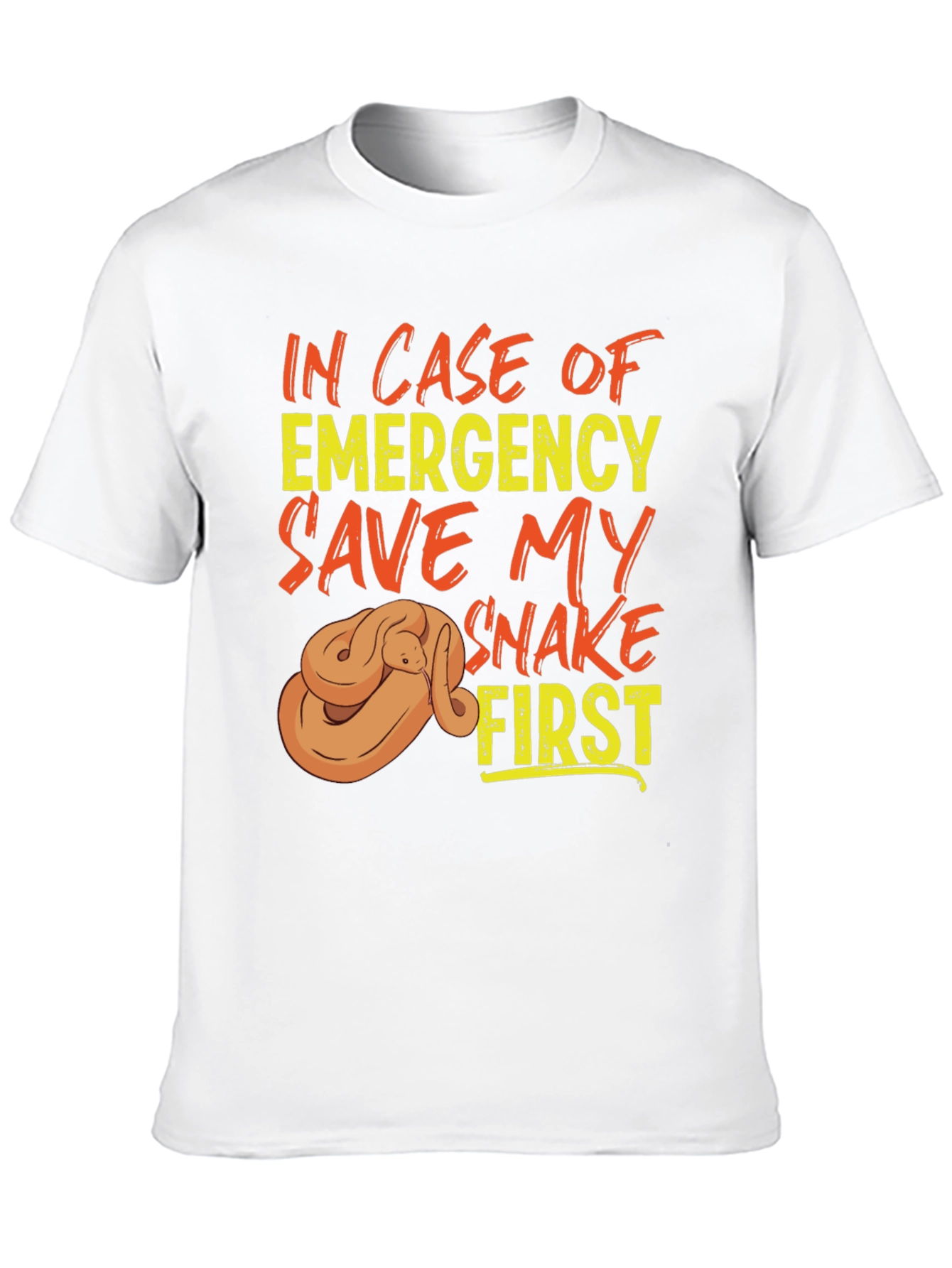 Black Save My Snake First T-Shirt, Emergency Pet Reptile Tee view 10