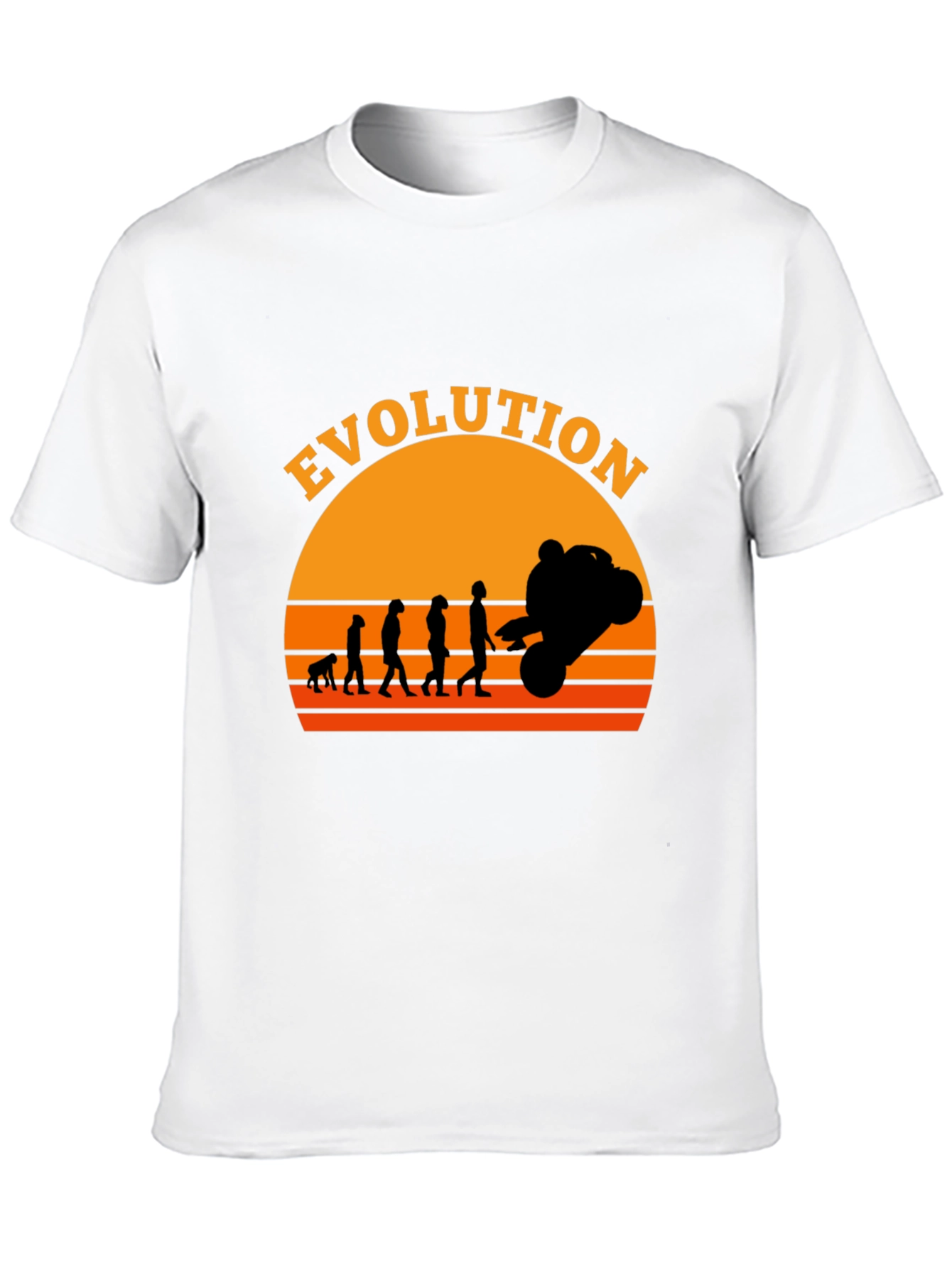 Black Evolution of Moto Black T-Shirt view 10