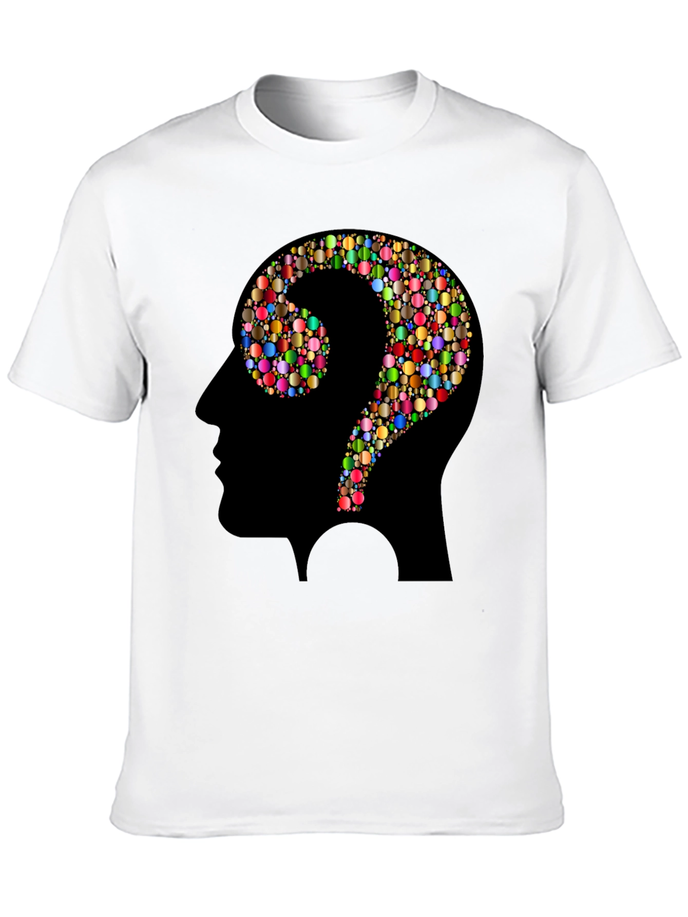 Black Question Mark Mind T-Shirt view 10