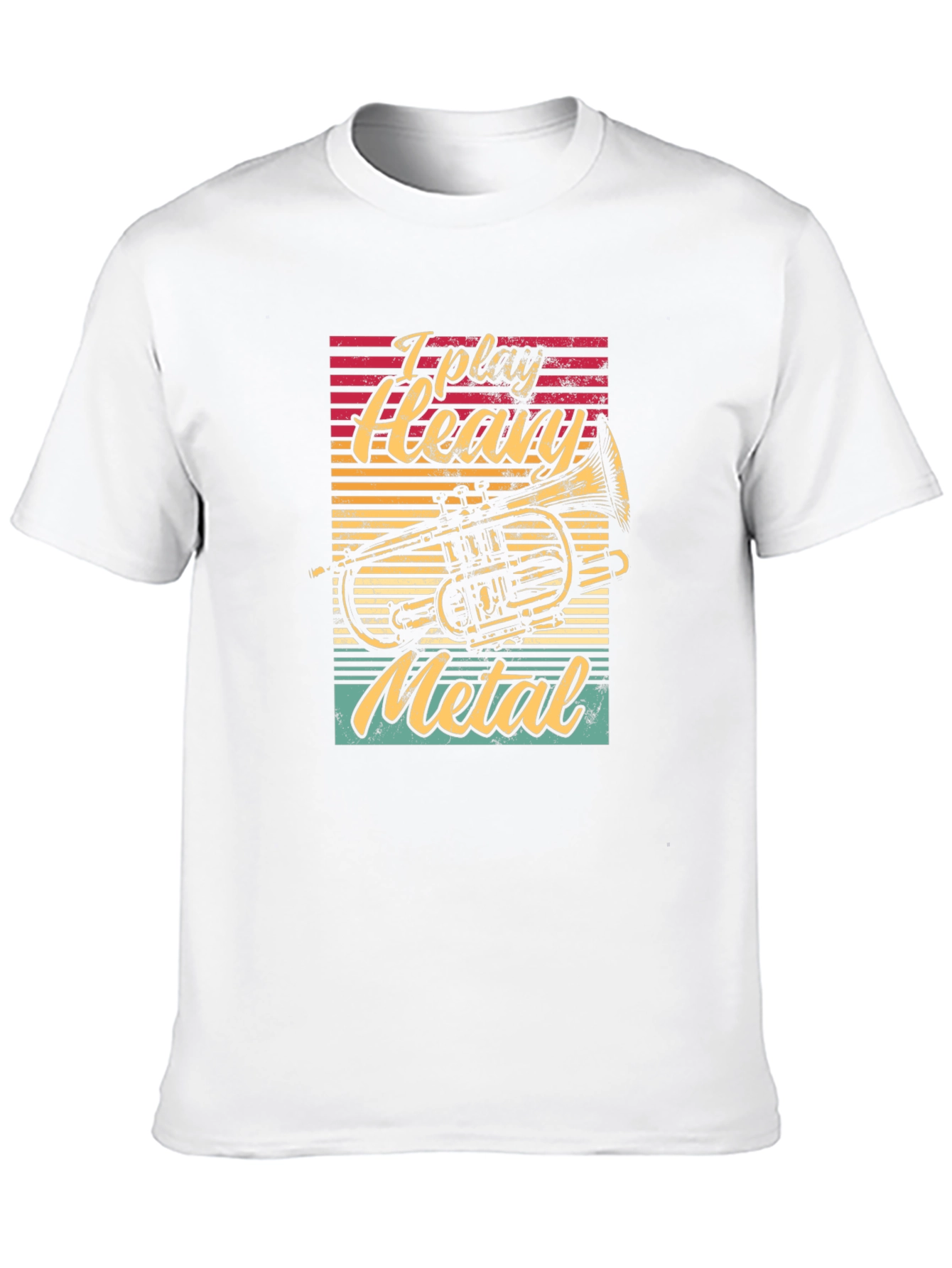 Black I Play Heavy Metal T-Shirt view 10