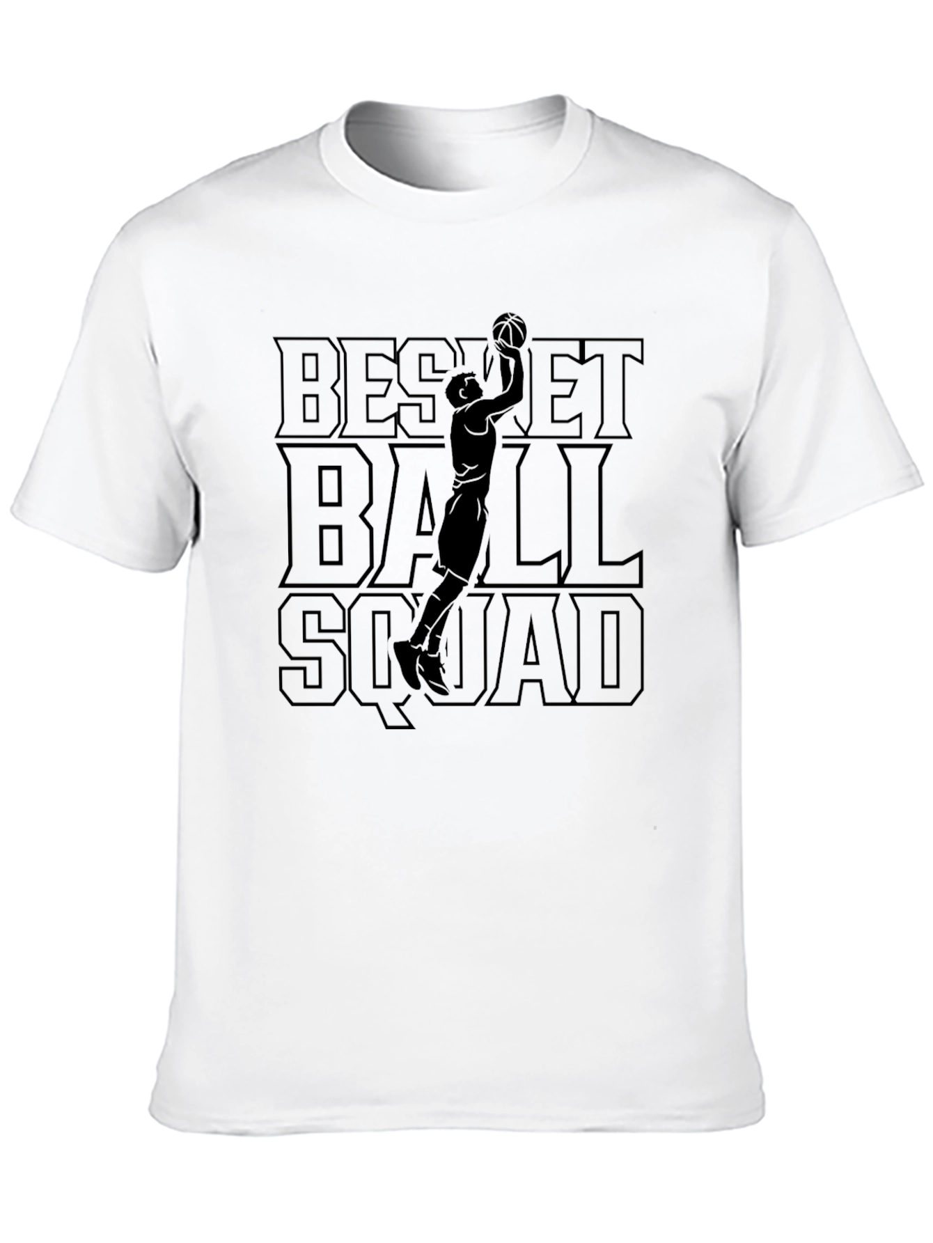 Black Basketball Squad Graphic Tee - Stylish Sportswear view 10