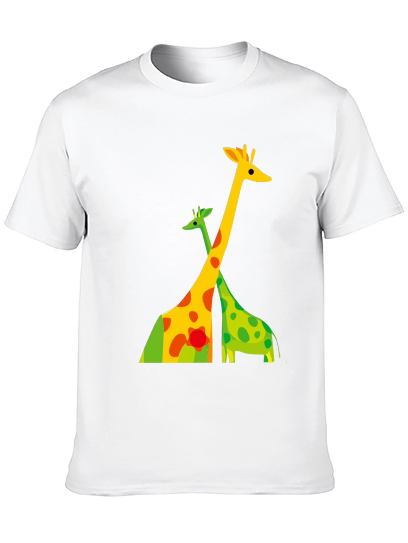 Black Giraffe Graphic Tee - Modern Animal Print Shirt view 10